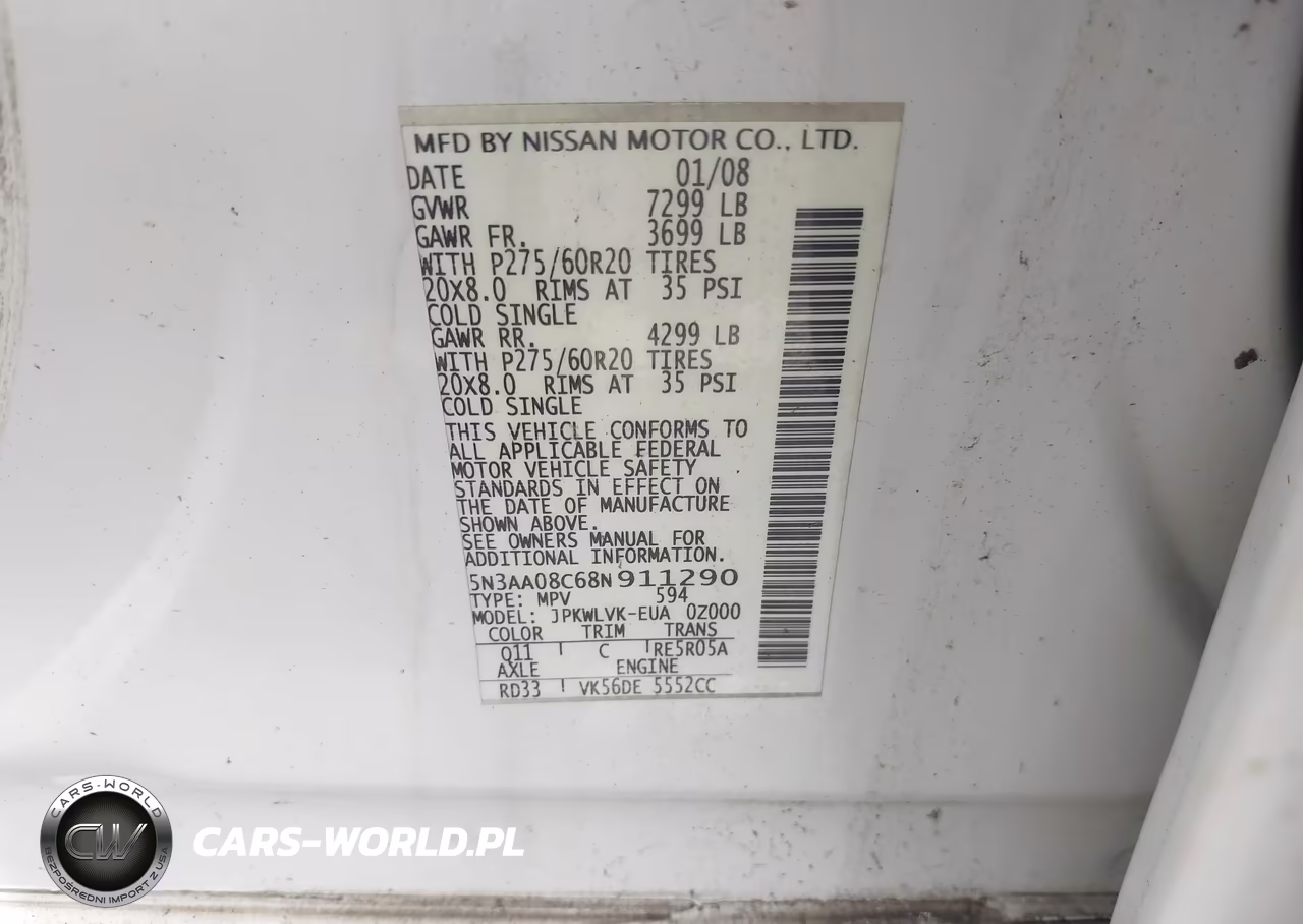 INFINITI QX56 VIN:5N3AA08C68N911290 - 9