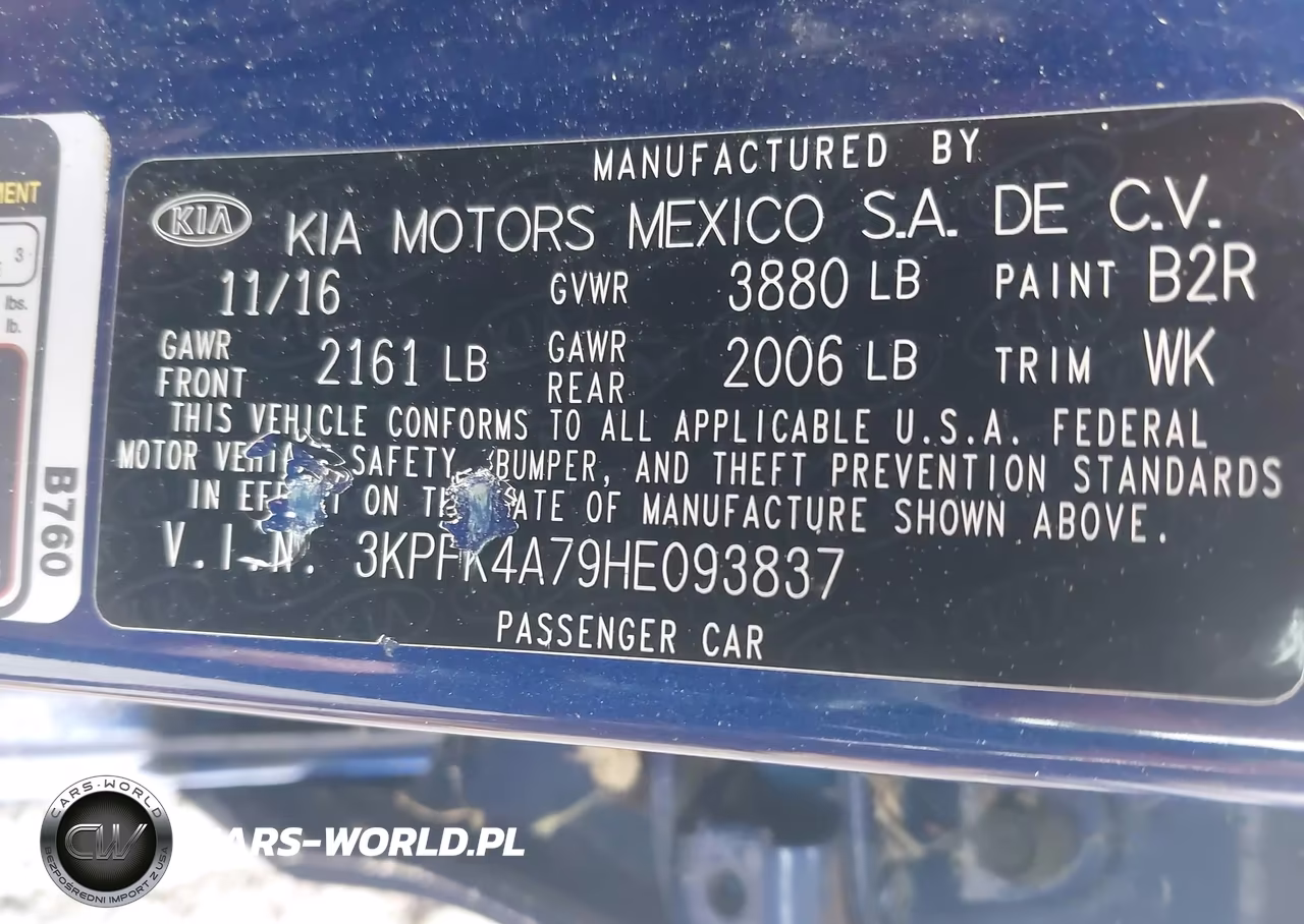2017 Kia Forte Lx VIN:3KPFK4A79HE093837 - 9
