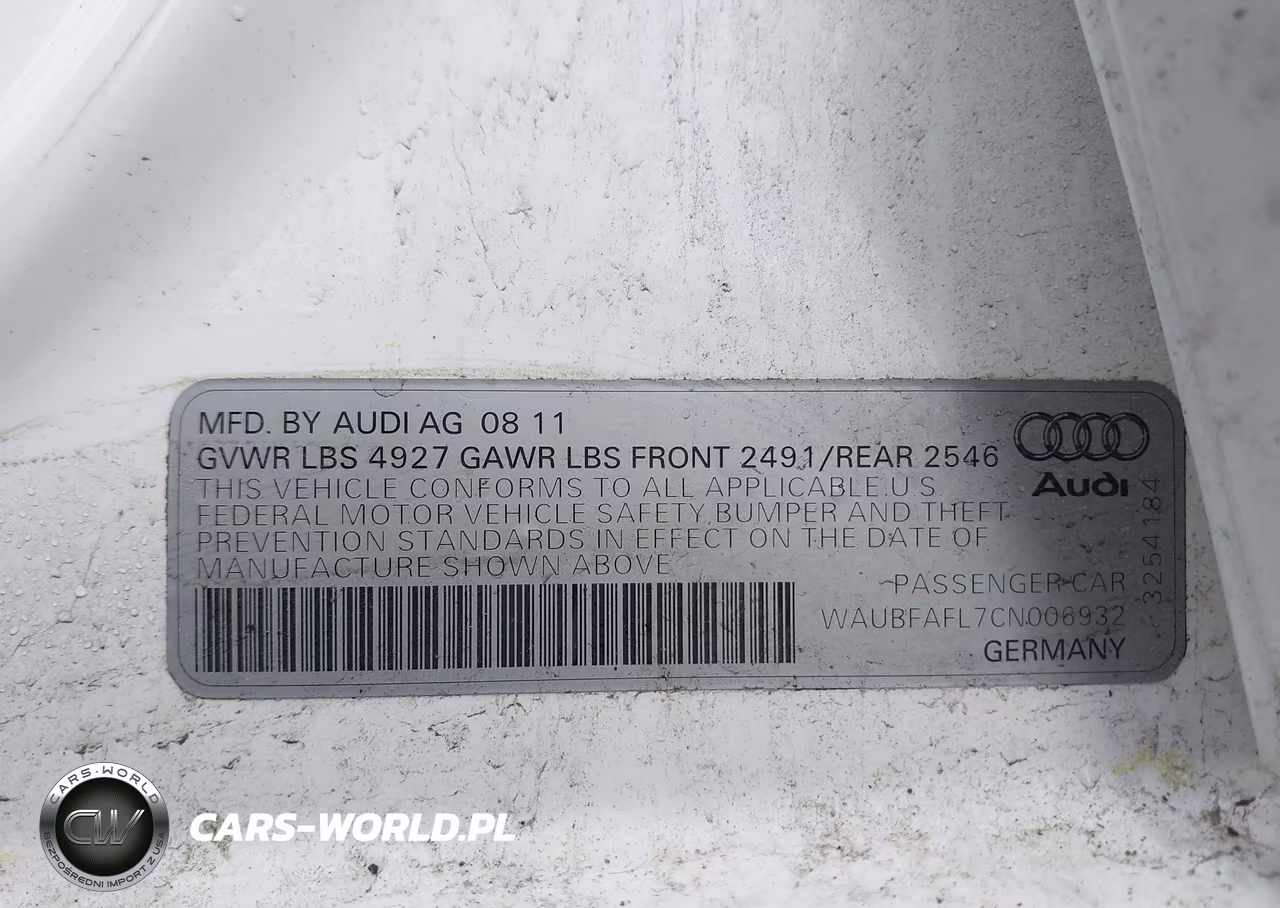 2012 Audi A4 2.0T Premium VIN:WAUBFAFL7CN006932 - 9