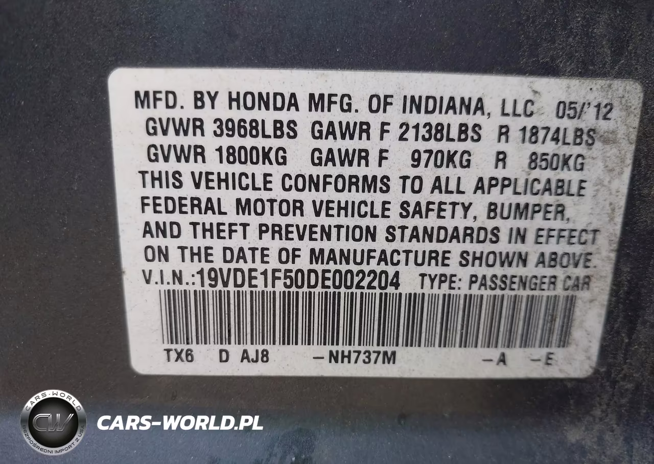 2013 Acura Ilx 2.0L VIN:19VDE1F50DE002204 - 9