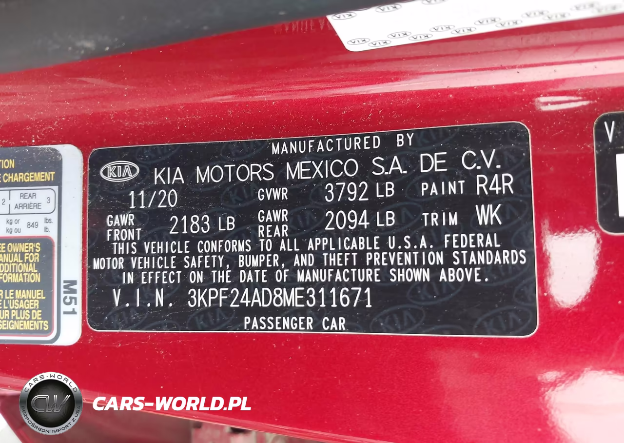 2021 Kia Forte Lxs VIN:3KPF24AD8ME311671 - 9