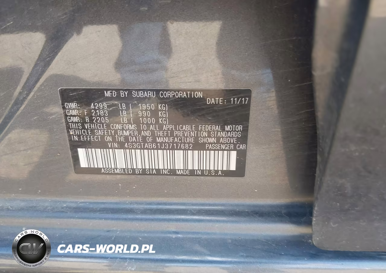2018 Subaru Impreza 2.0I Premium VIN:4S3GTAB61J3717682 - 9