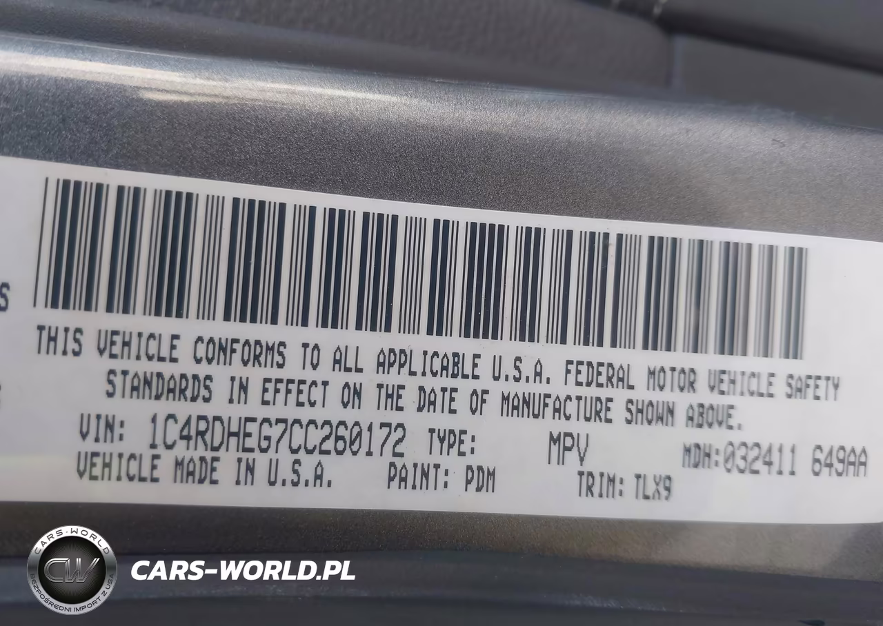 2012 Dodge Durango Citadel VIN:1C4RDHEG7CC260172 - 9