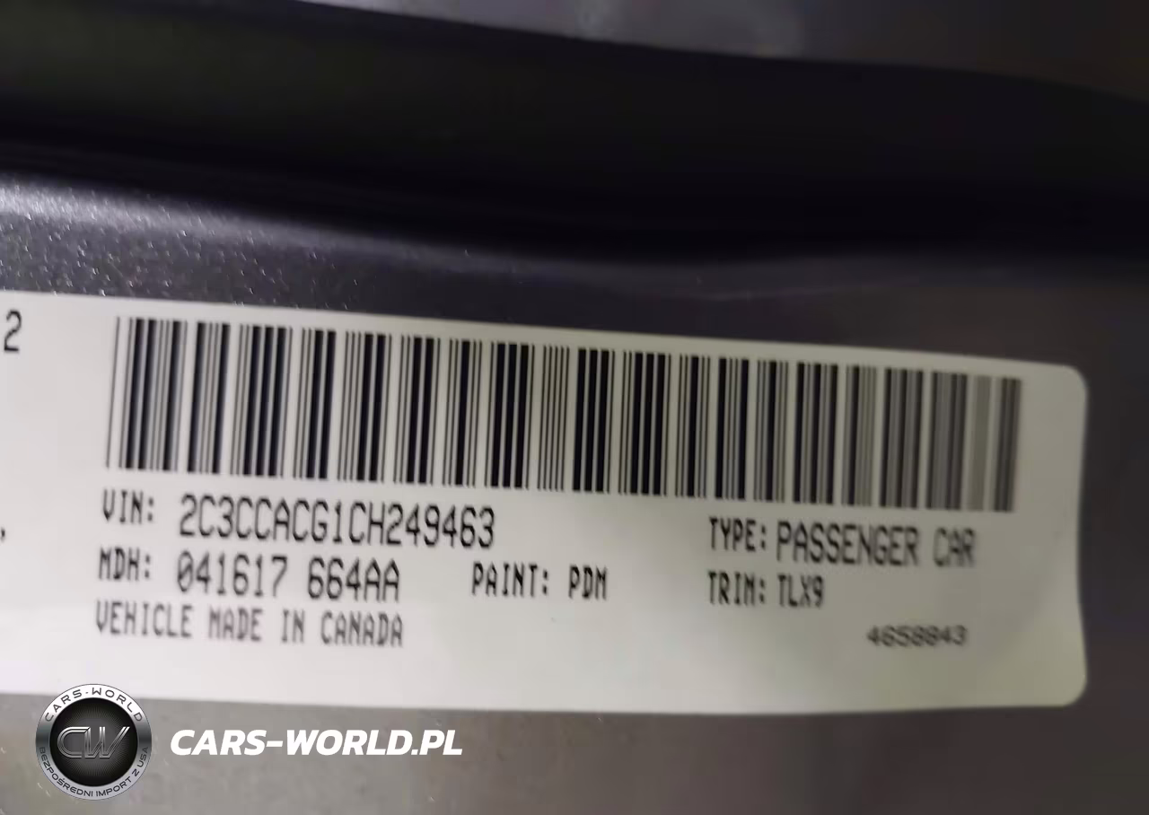 2012 Chrysler 300 Limited VIN:2C3CCACG1CH249463 - 9