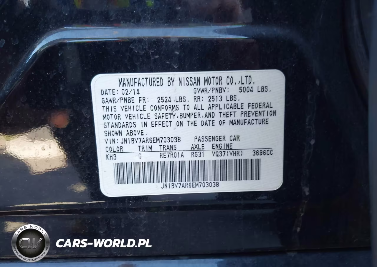 2014 Infiniti Q50 Premium VIN:JN1BV7AR6EM703038 - 9