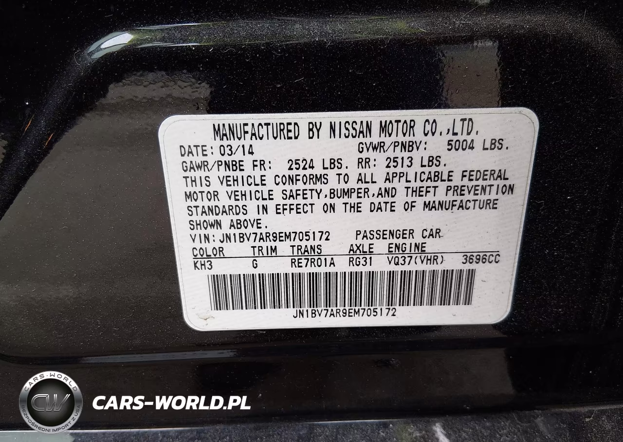 2014 Infiniti Q50 Premium VIN:JN1BV7AR9EM705172 - 9