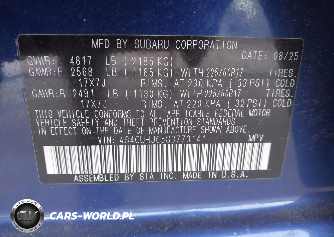 2025 Subaru Crosstrek Wilderness VIN:4S4GUHU65S3773141 - 9