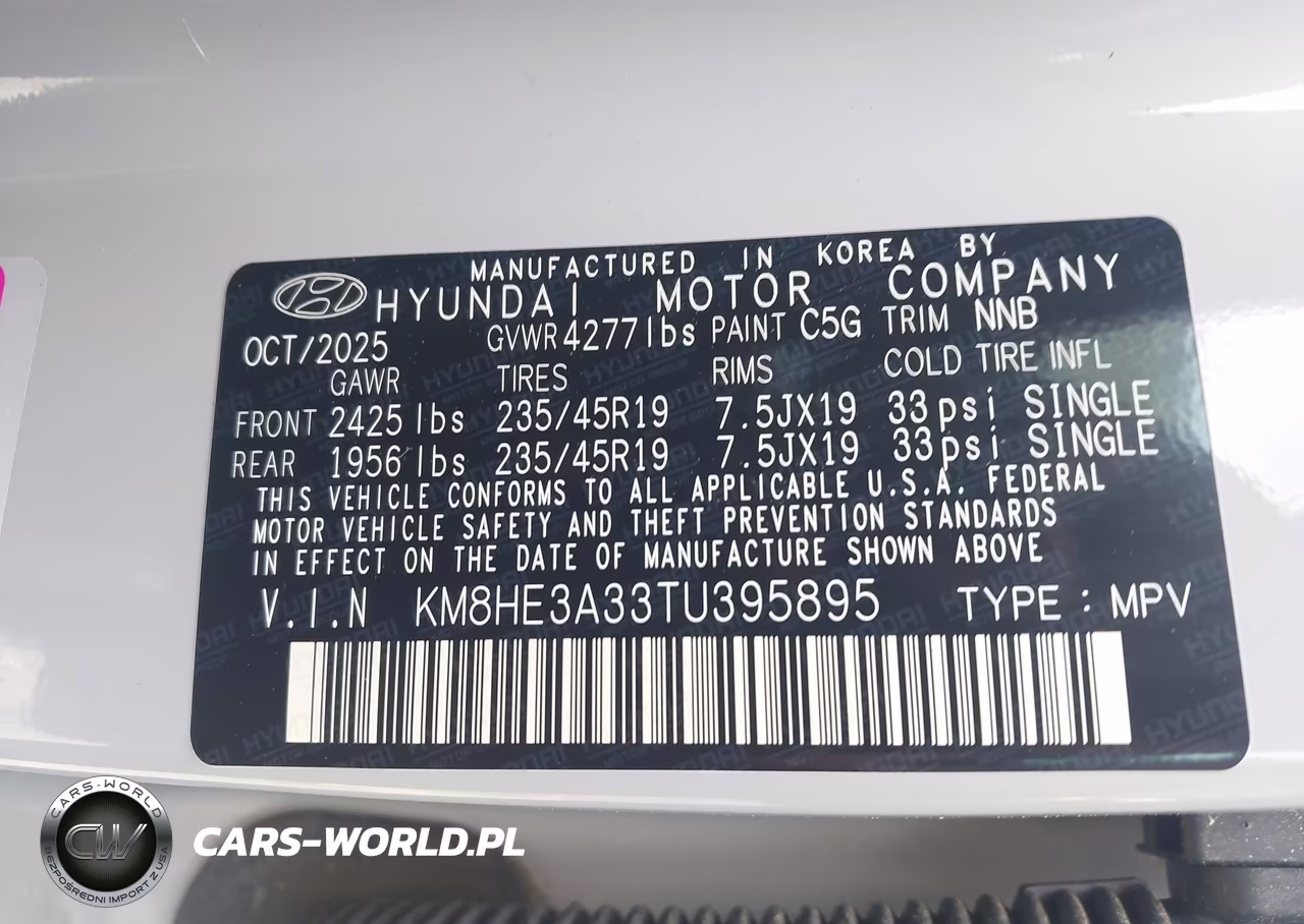 2026 Hyundai Kona Limited VIN:KM8HE3A33TU395895 - 9