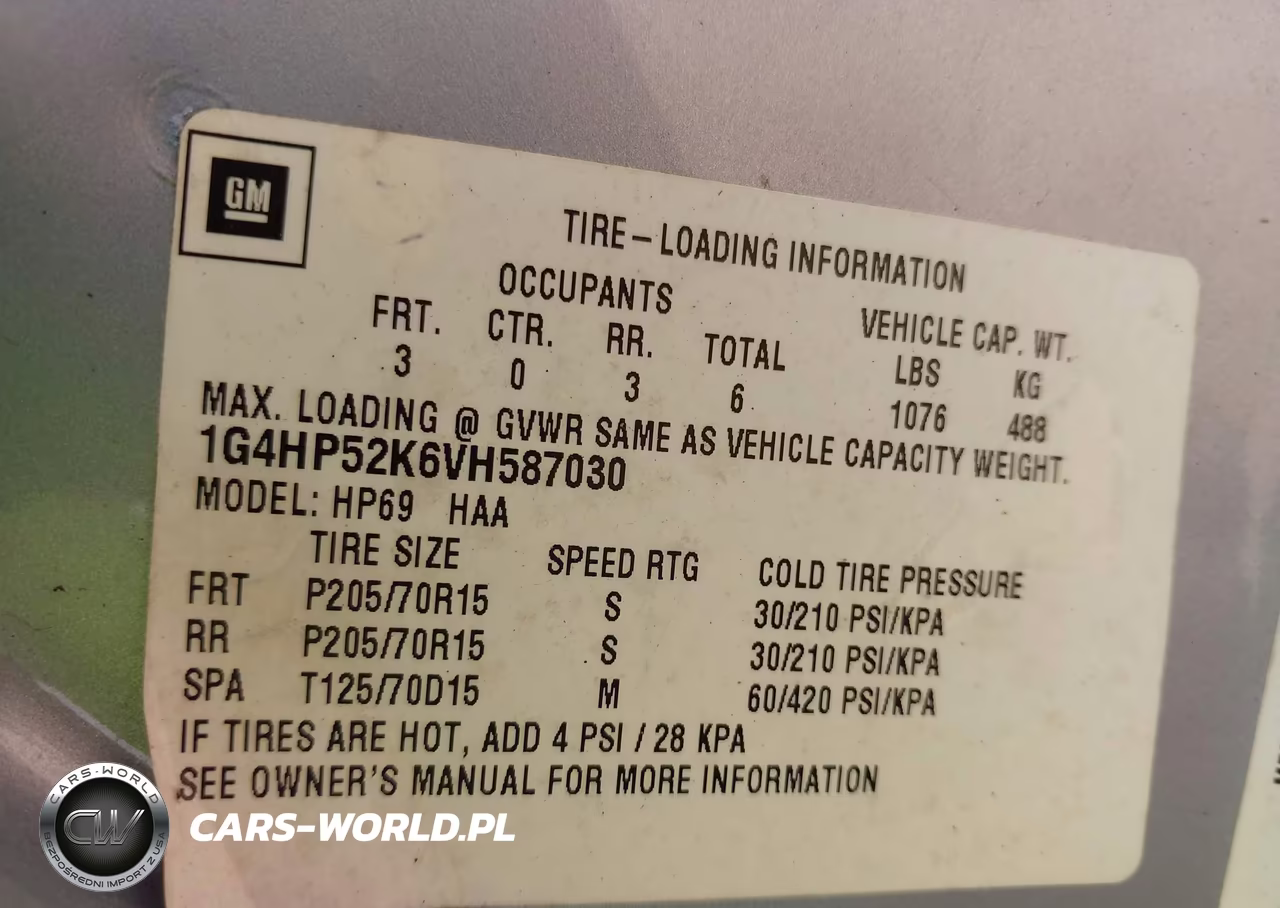 1997 Buick Lesabre Custom VIN:1G4HP52K6VH587030 - 9