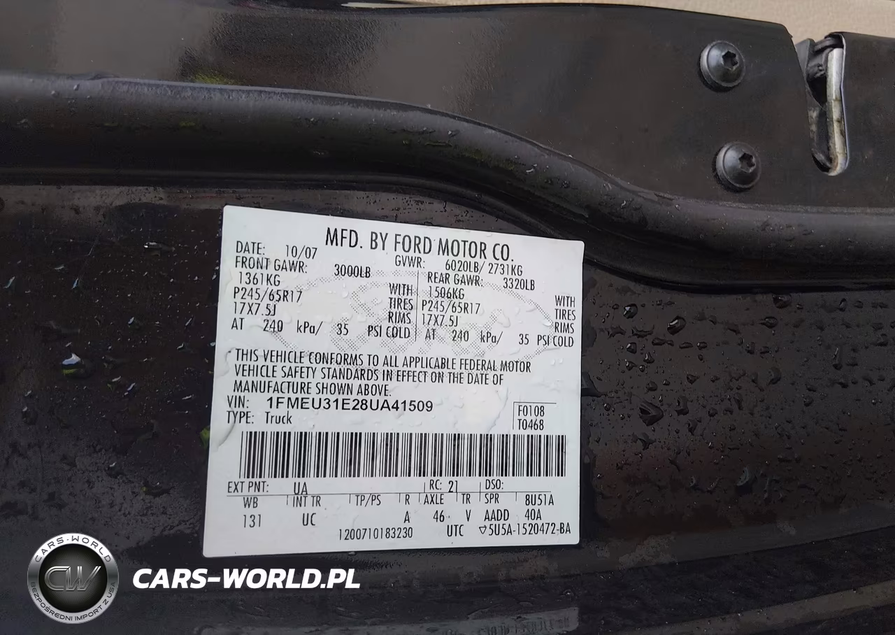 2008 Ford Explorer Sport Trac Xlt VIN:1FMEU31E28UA41509 - 9