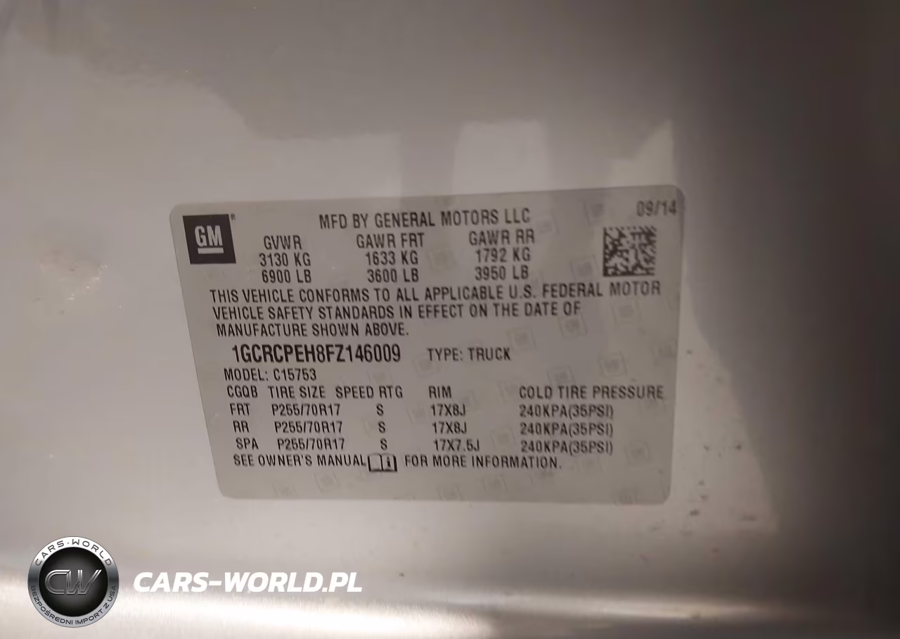 2015 Chevrolet Silverado 1500 Ls VIN:1GCRCPEH8FZ146009 - 9