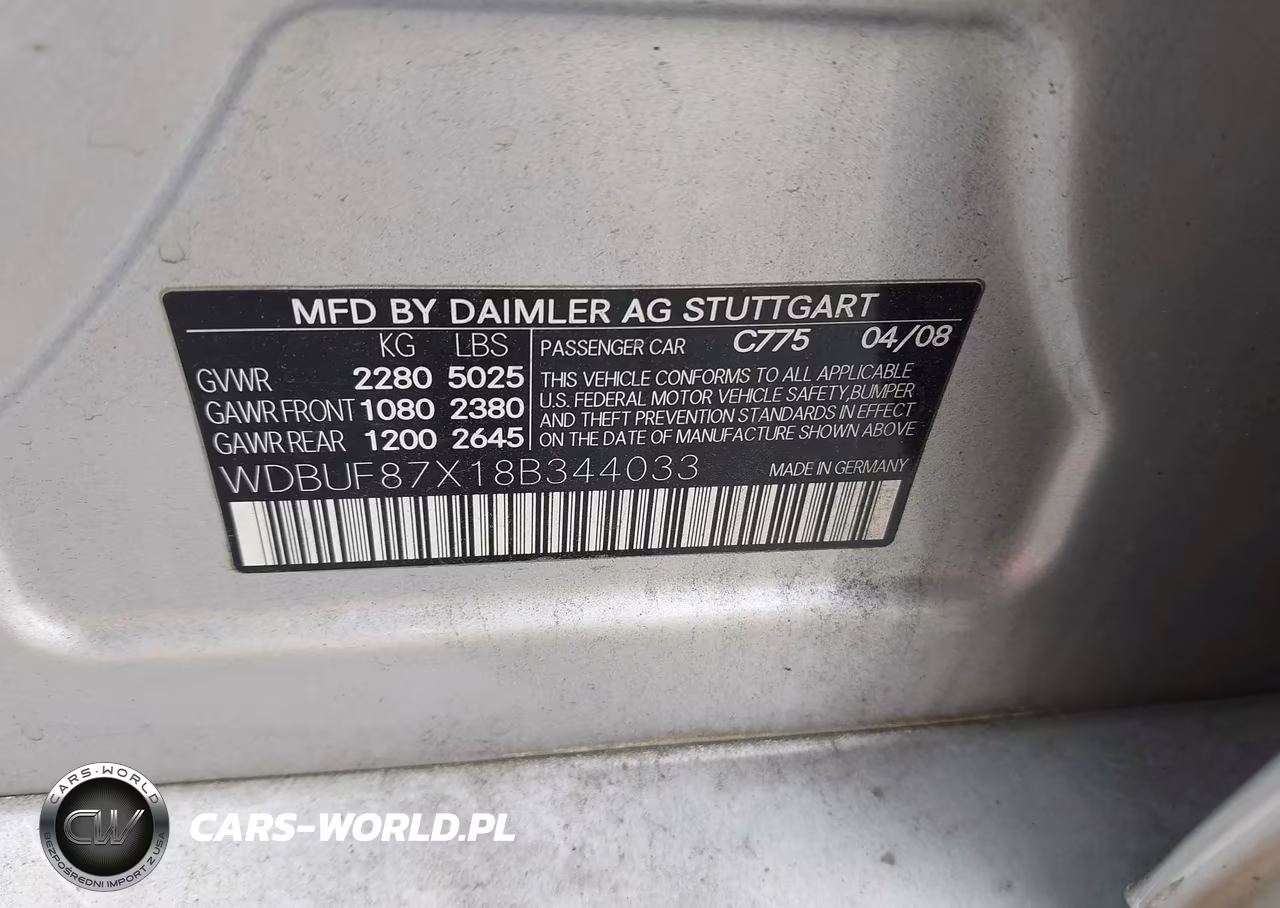 2008 Mercedes-Benz E 350 4Matic VIN:WDBUF87X18B344033 - 9