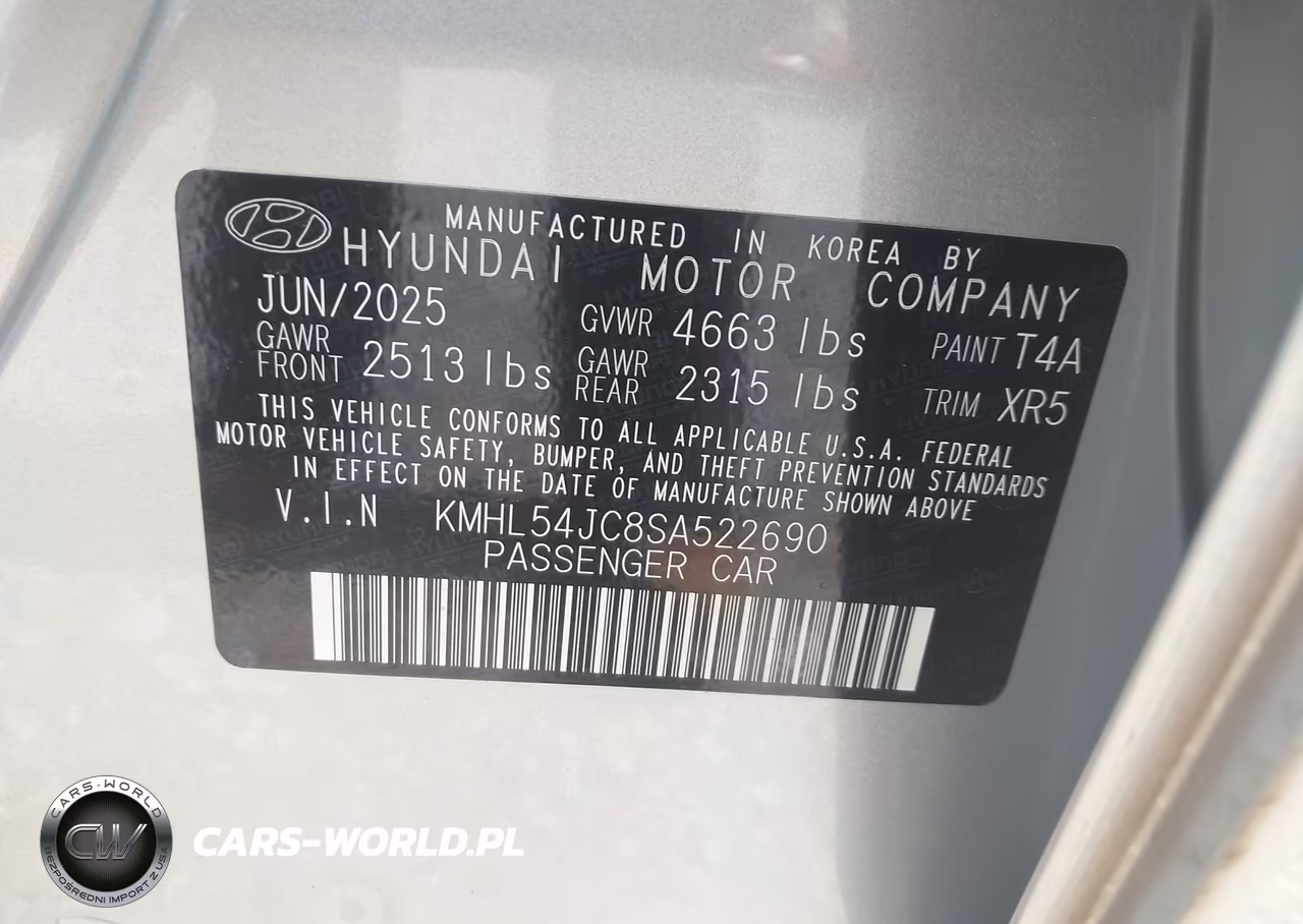 2025 Hyundai Sonata N Line VIN:KMHL54JC8SA522690 - 9