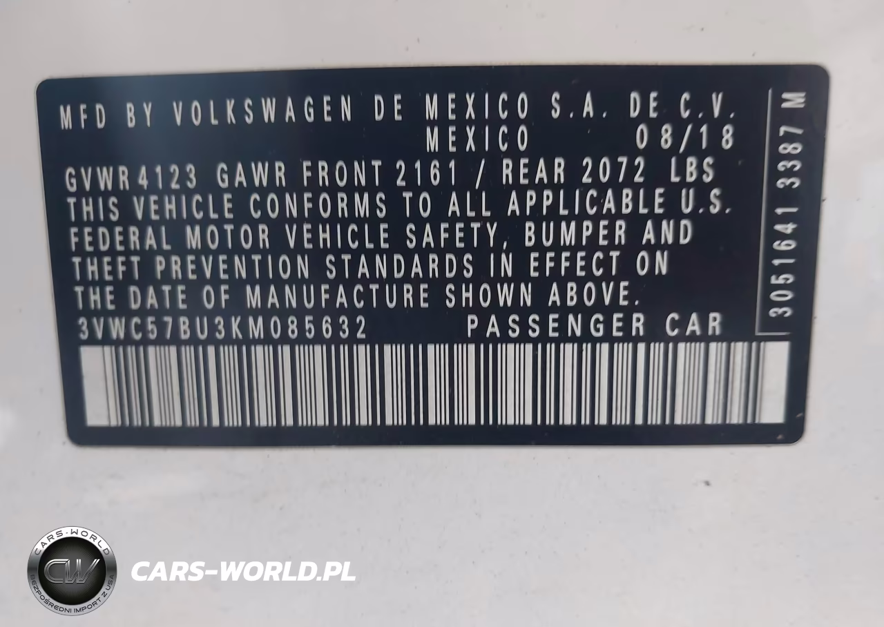 2019 Volkswagen Jetta 1.4T R-Line-1.4T S-1.4T Se VIN:3VWC57BU3KM085632 - 9