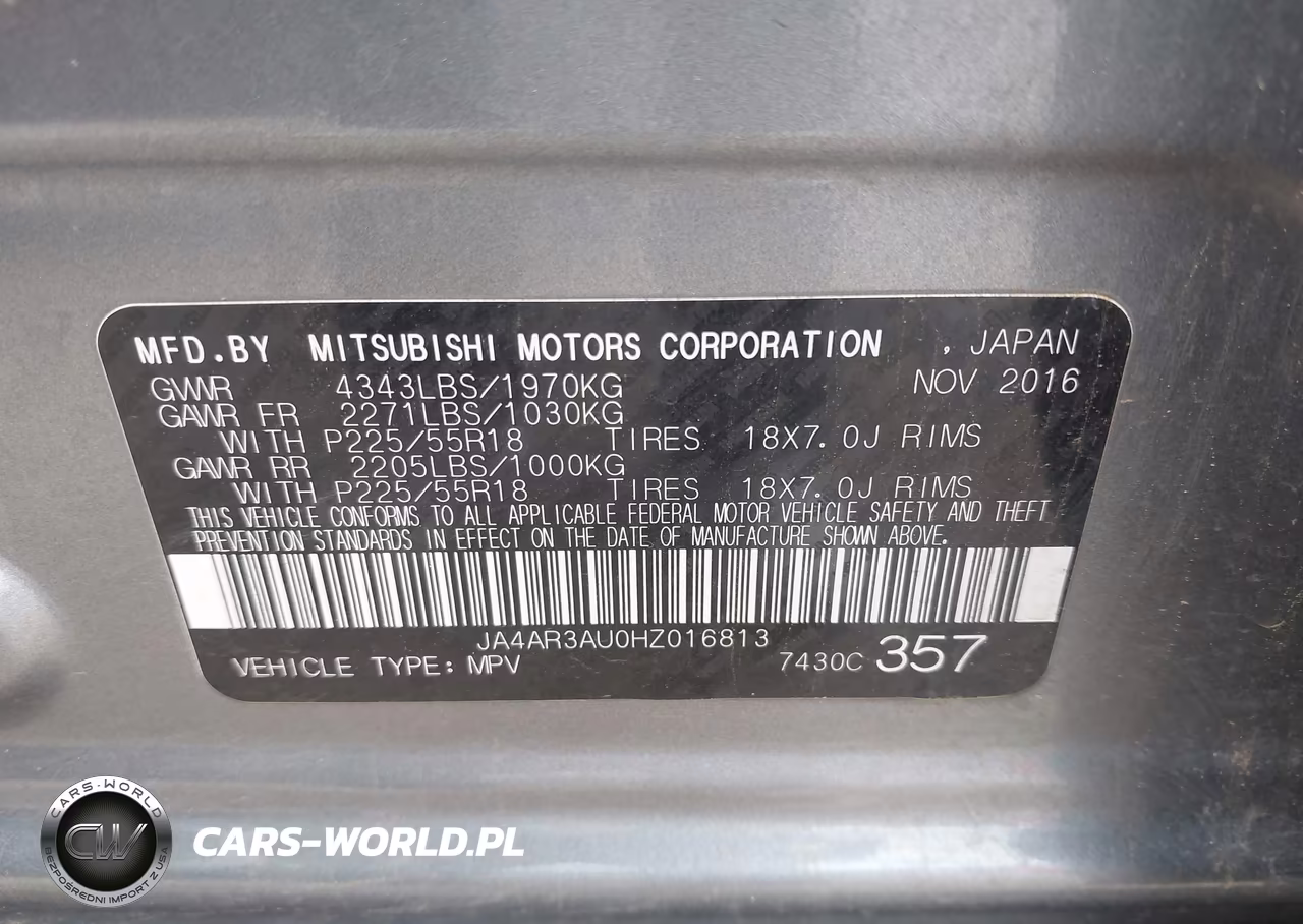 2017 Mitsubishi Outlander Sport 2.0 Le VIN:JA4AR3AU0HZ016813 - 9