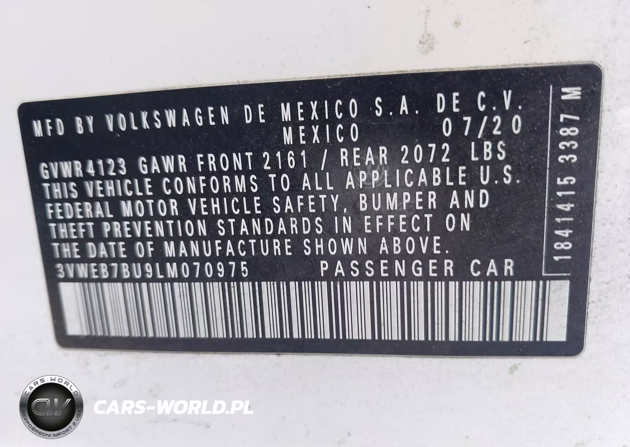 2020 Volkswagen Jetta 1.4T Sel VIN:3VWEB7BU9LM070975 - 9