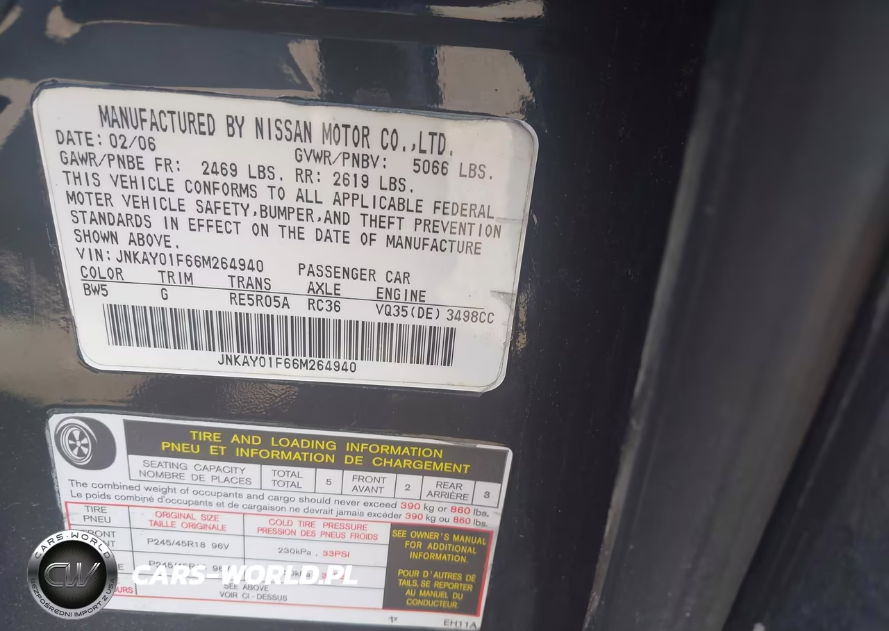 2006 Infiniti M35X VIN:JNKAY01F66M264940 - 9