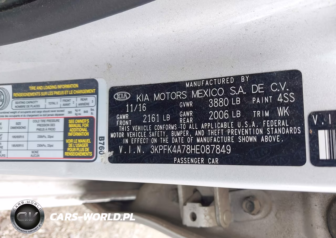 2017 Kia Forte Lx VIN:3KPFK4A78HE087849 - 9