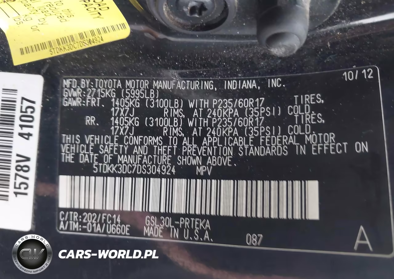 2013 Toyota Sienna Le V6 8 Passenger VIN:5TDKK3DC7DS304924 - 9