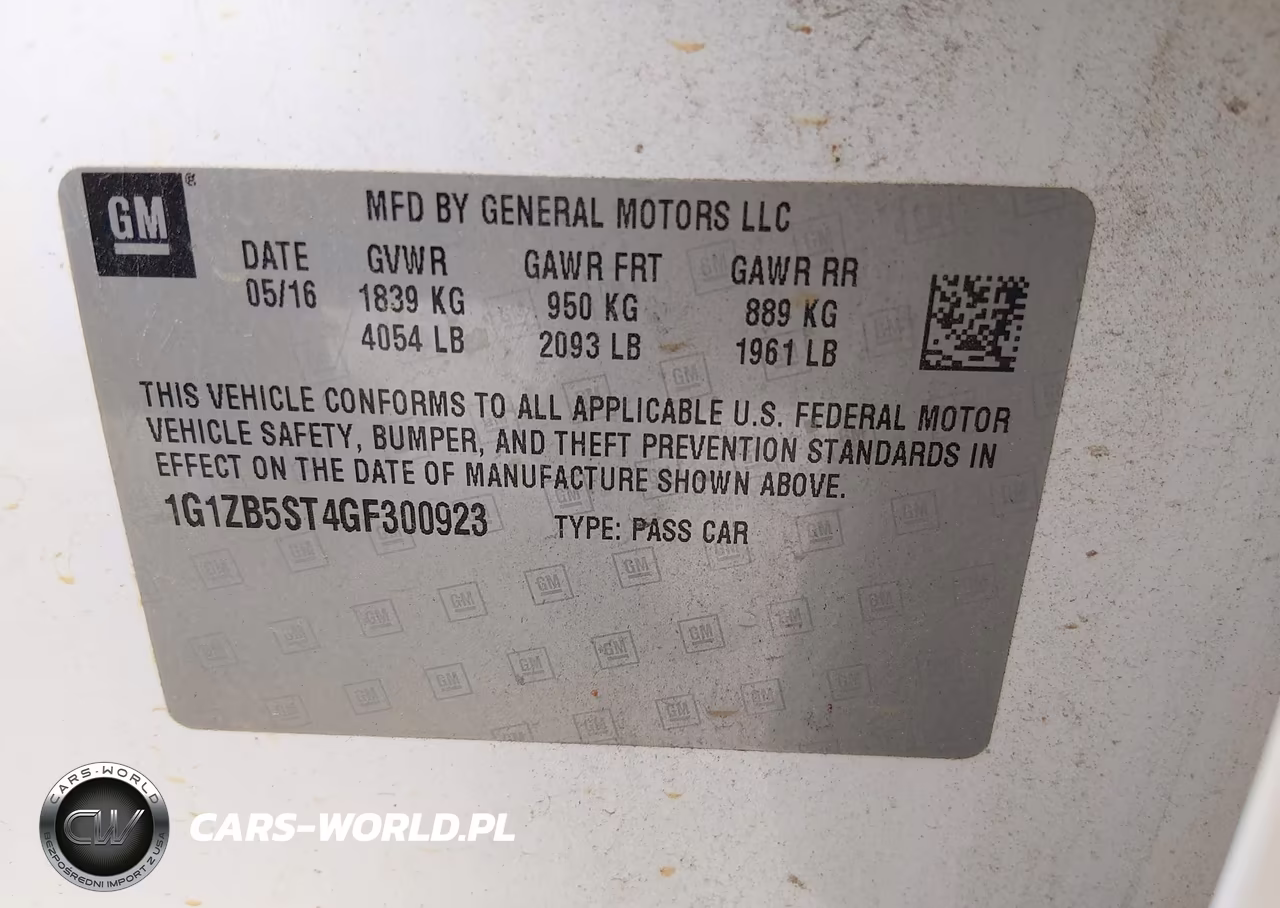 2016 Chevrolet Malibu Ls VIN:1G1ZB5ST4GF300923 - 9