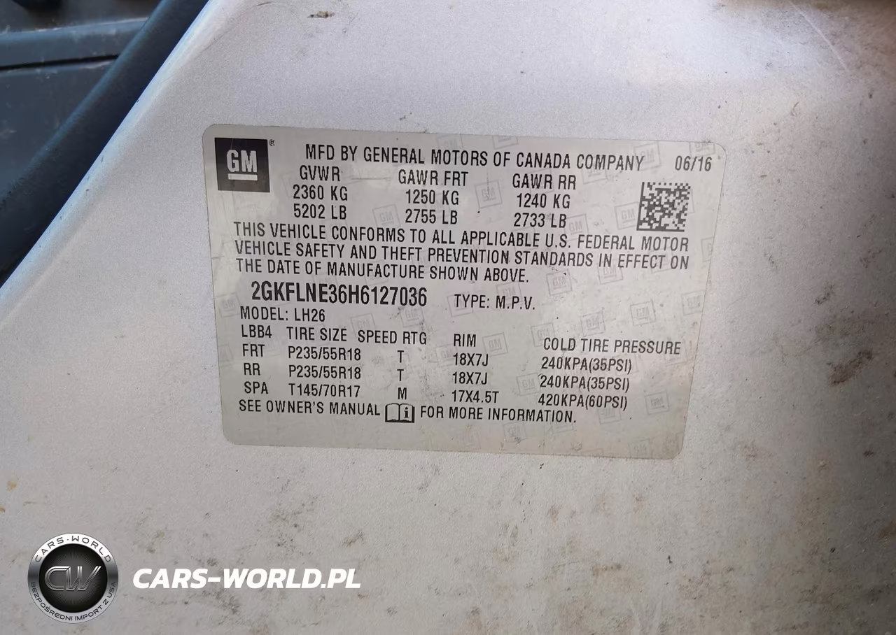 2017 GMC Terrain Sle-2 VIN:2GKFLNE36H6127036 - 9