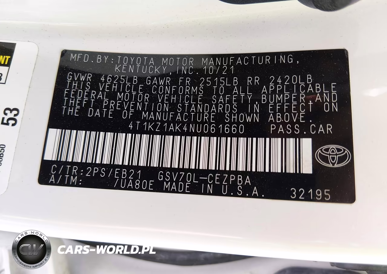 2022 Toyota Camry Trd VIN:4T1KZ1AK4NU061660 - 9