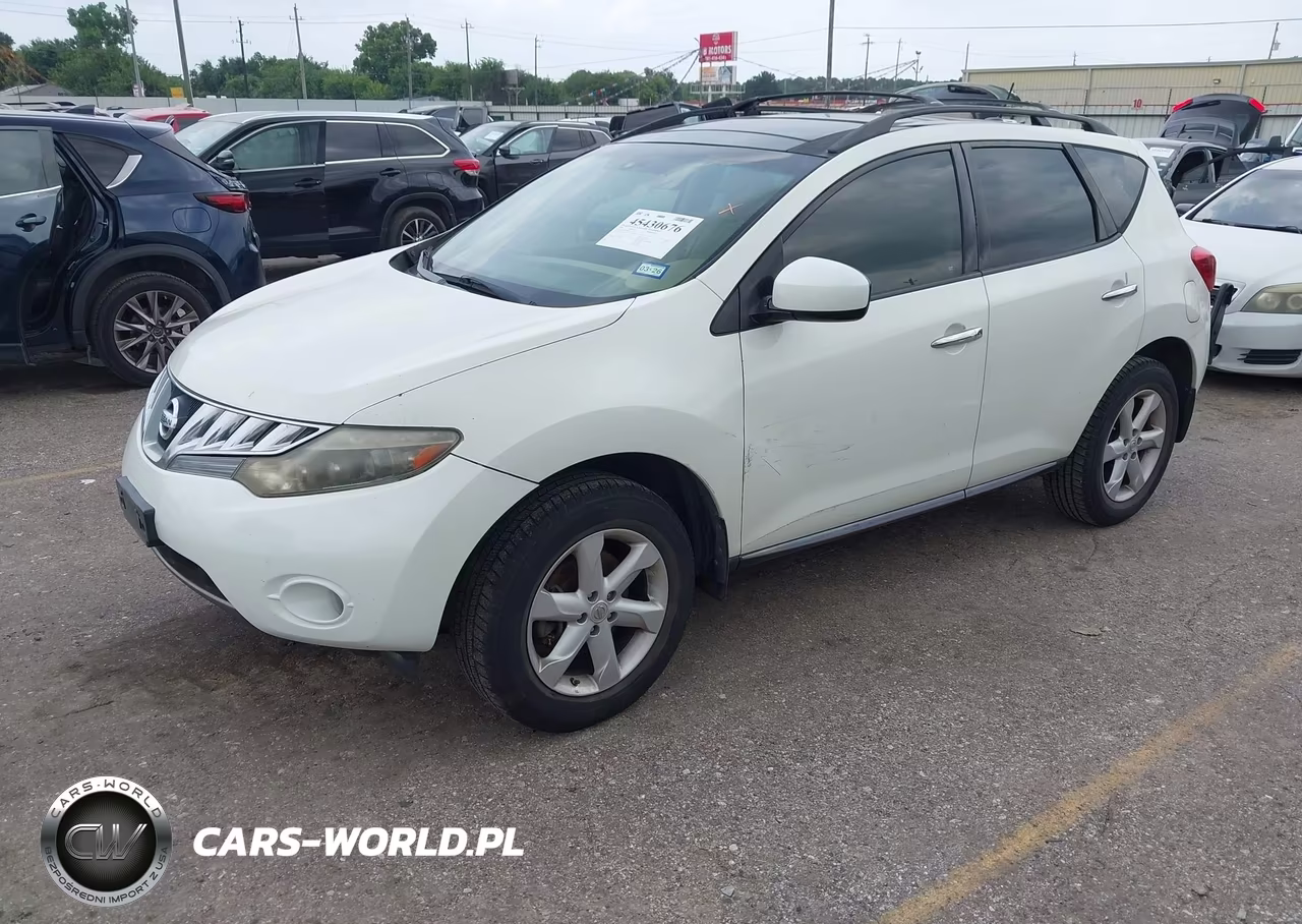 2009 Nissan Murano Sl VIN:JN8AZ18U69W024356 - 2