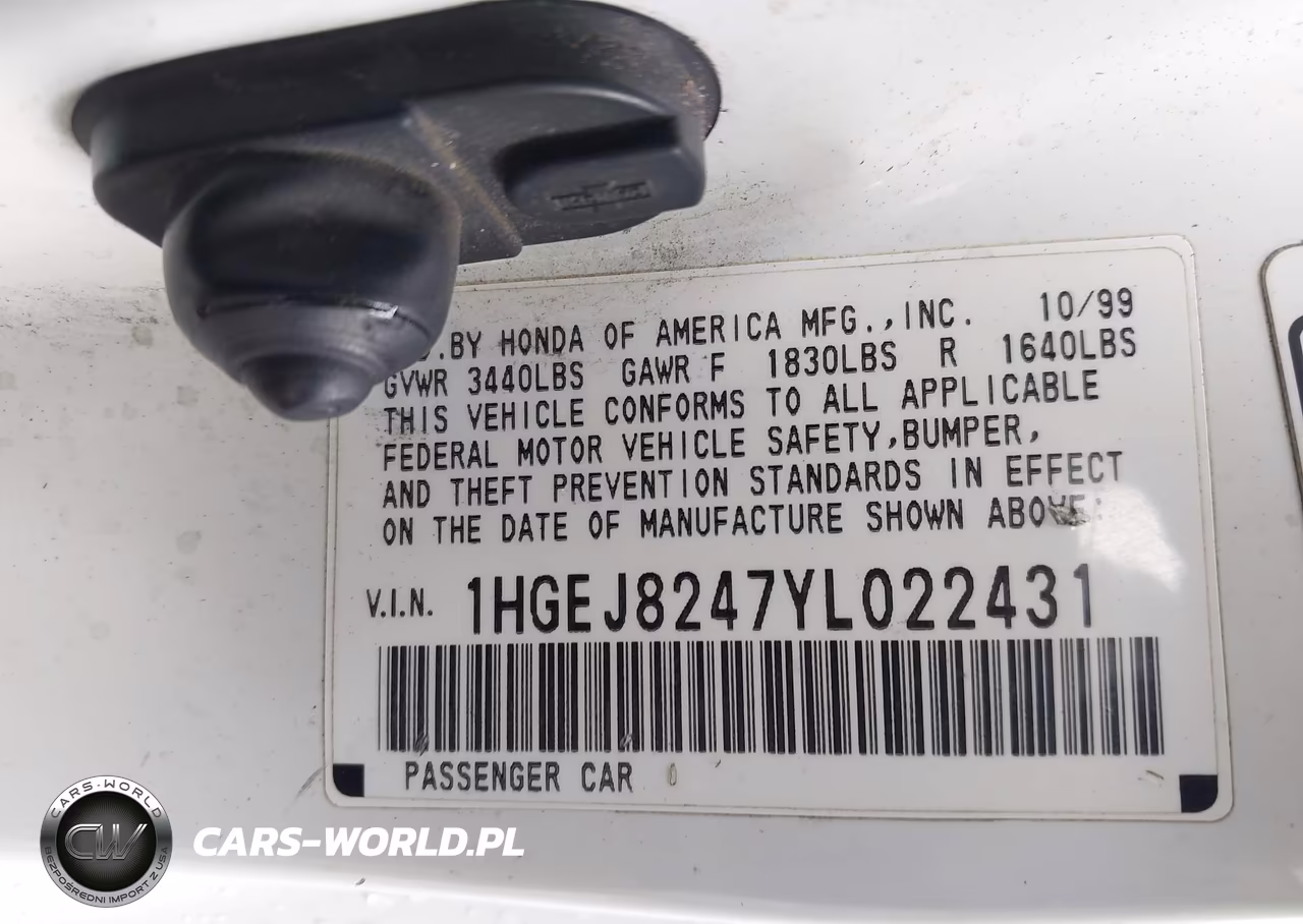 2000 Honda Civic Ex VIN:1HGEJ8247YL022431 - 9