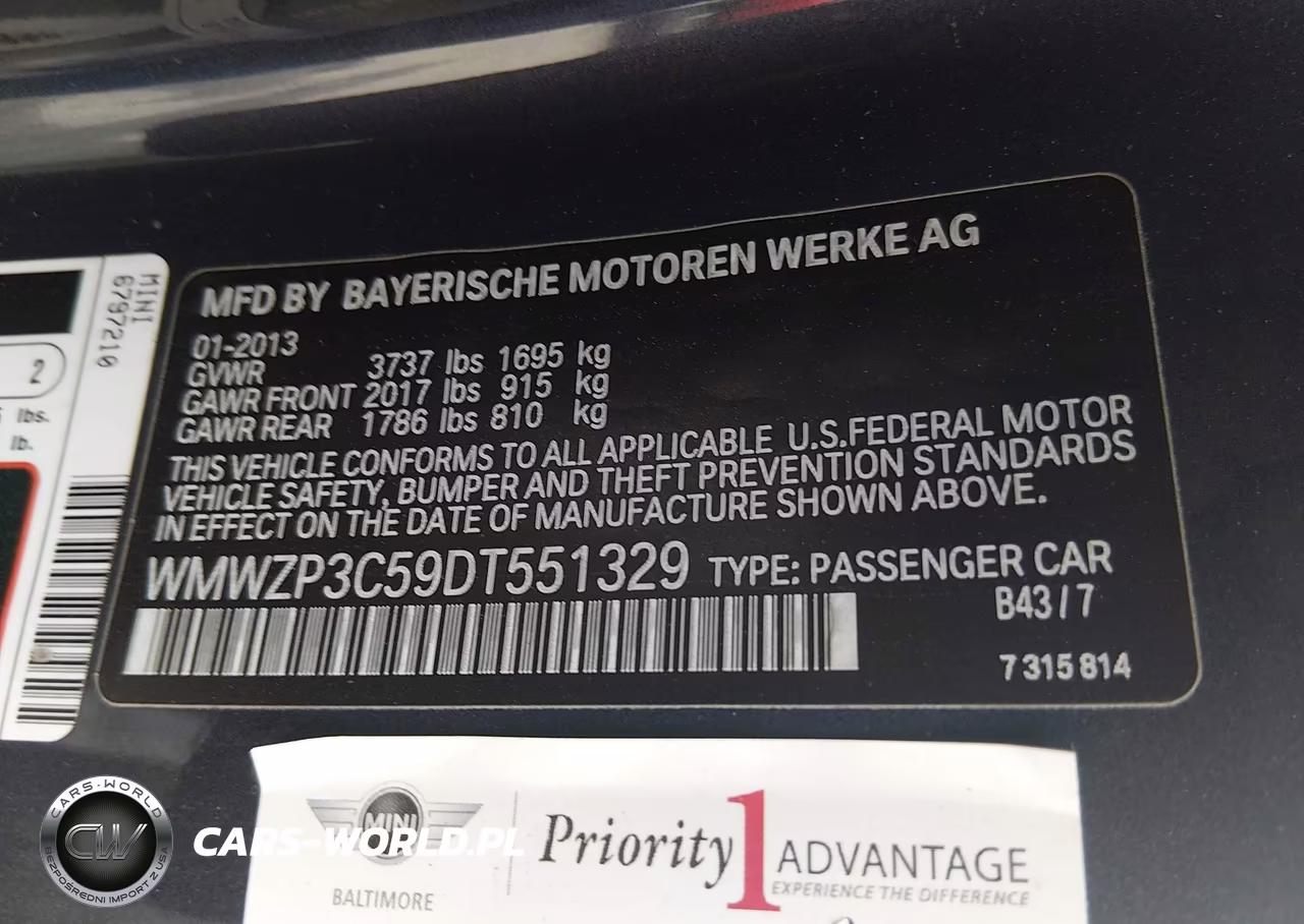 2013 Mini Convertible Cooper S VIN:WMWZP3C59DT551329 - 9