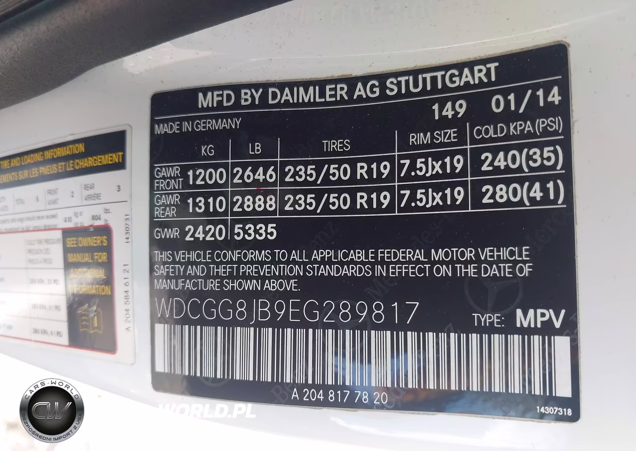 2014 Mercedes-Benz Glk 350 4Matic VIN:WDCGG8JB9EG289817 - 9