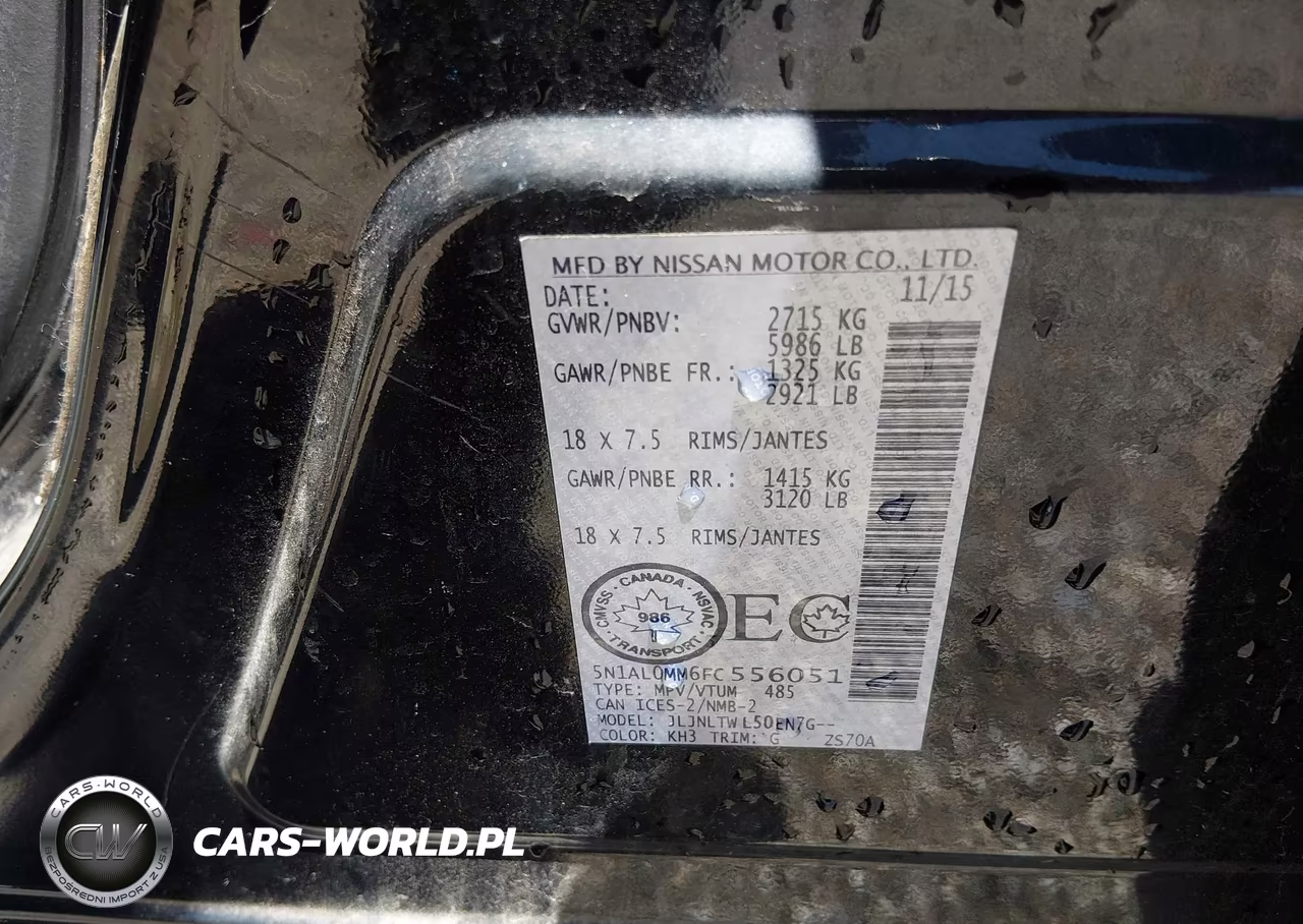 2015 Infiniti Qx60 VIN:5N1AL0MM6FC556051 - 9