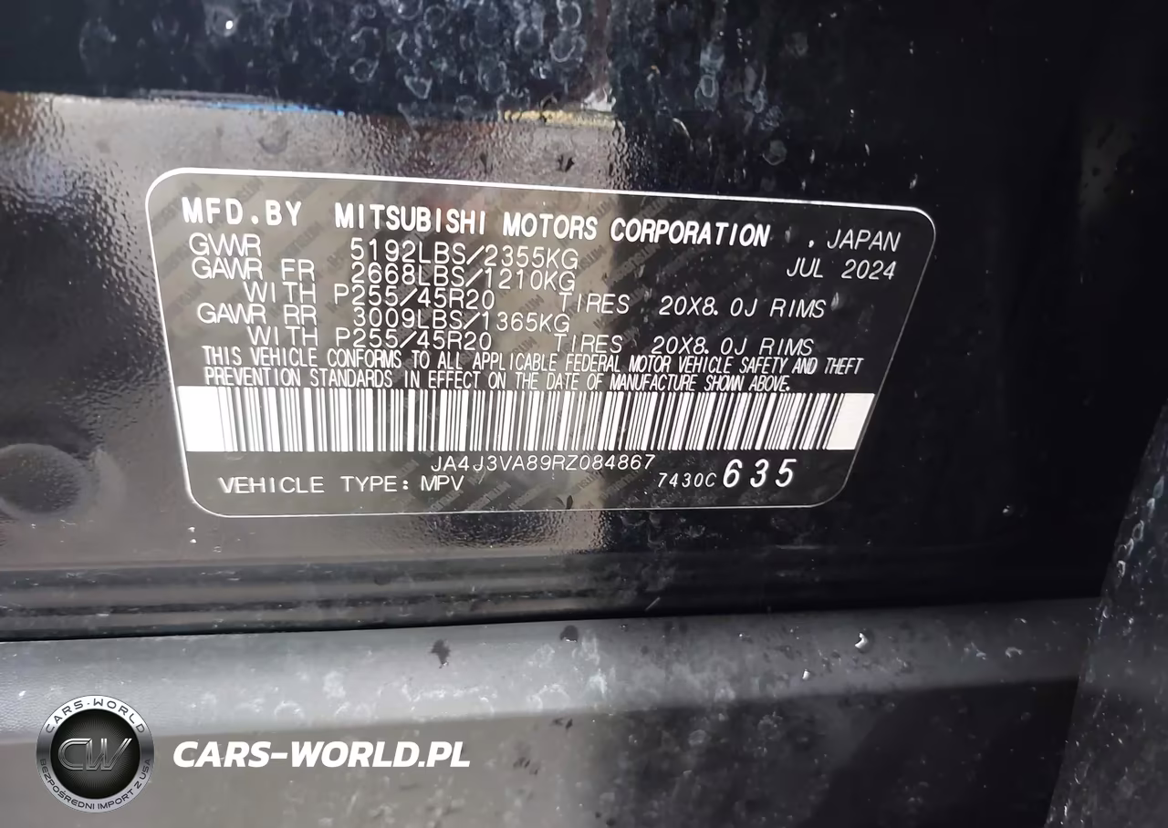 2024 Mitsubishi Outlander Se 2.5 2Wd-Se Black Edition S-Awc-Se Black Edition W-Pano Roof S-Awc VIN:JA4J3VA89RZ084867 - 9