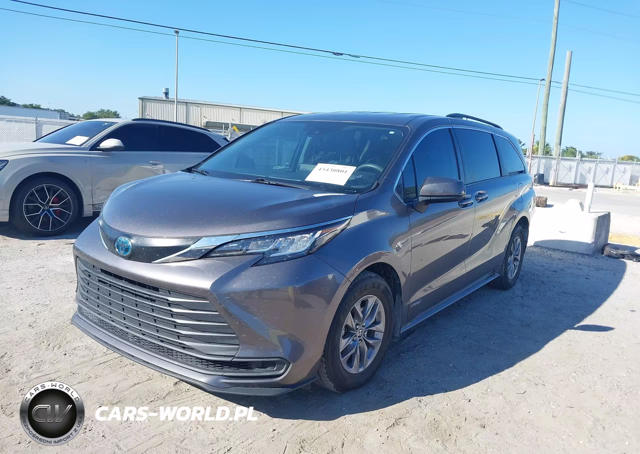 2021 Toyota Sienna Le VIN:5TDKRKEC2MS033291 - 2