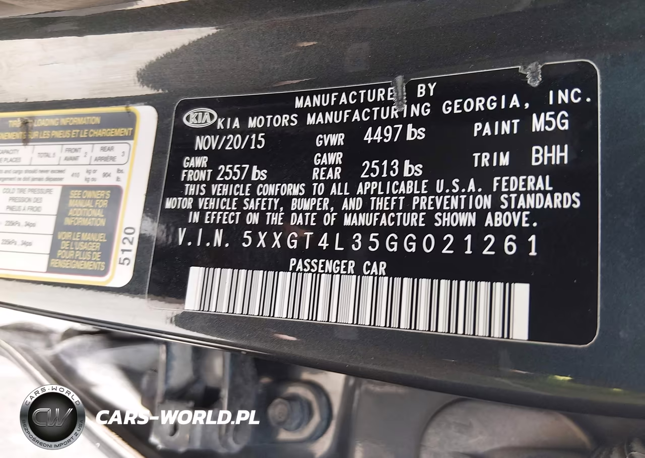 2016 Kia Optima Lx VIN:5XXGT4L35GG021261 - 9