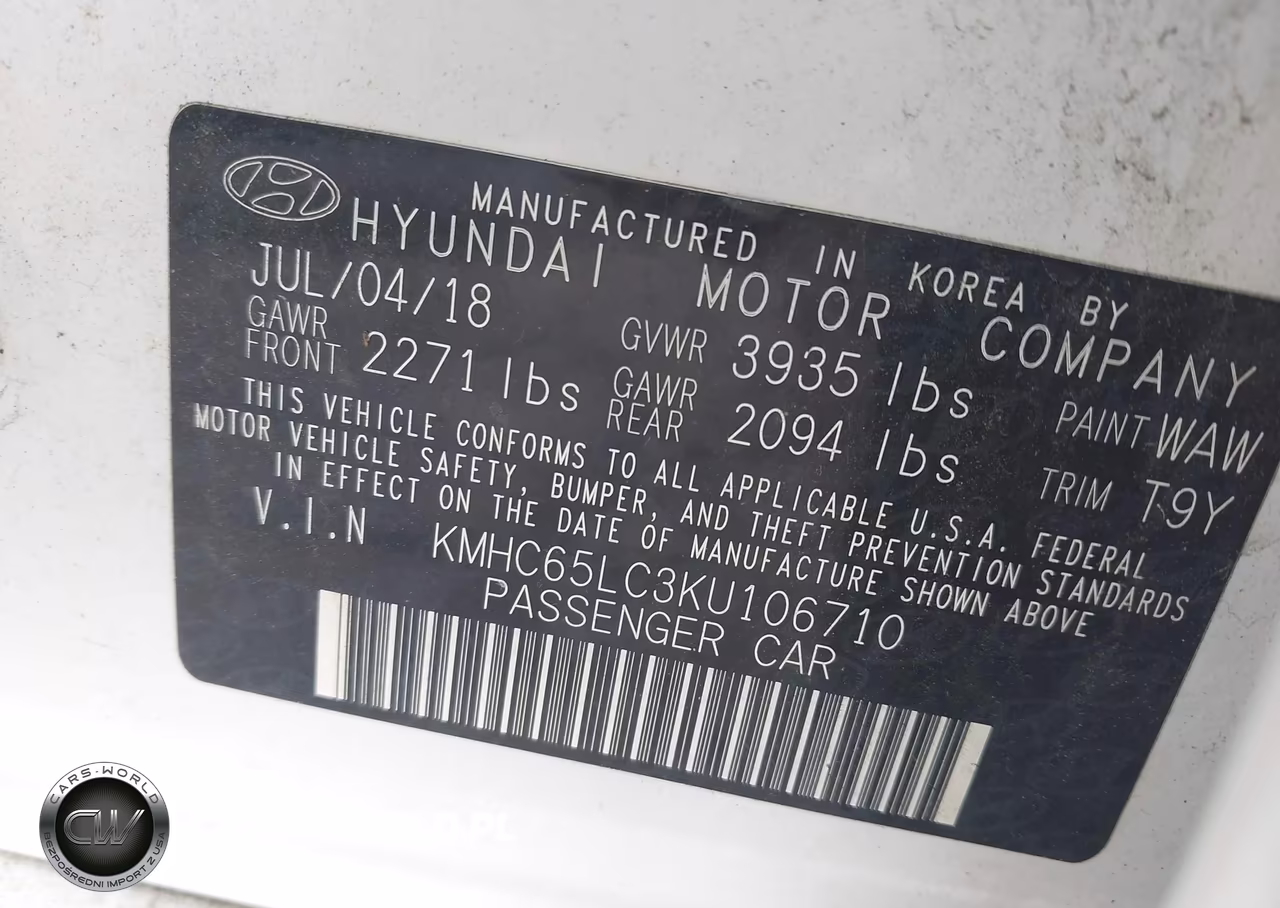 2019 Hyundai Ioniq Hybrid Blue VIN:KMHC65LC3KU106710 - 9
