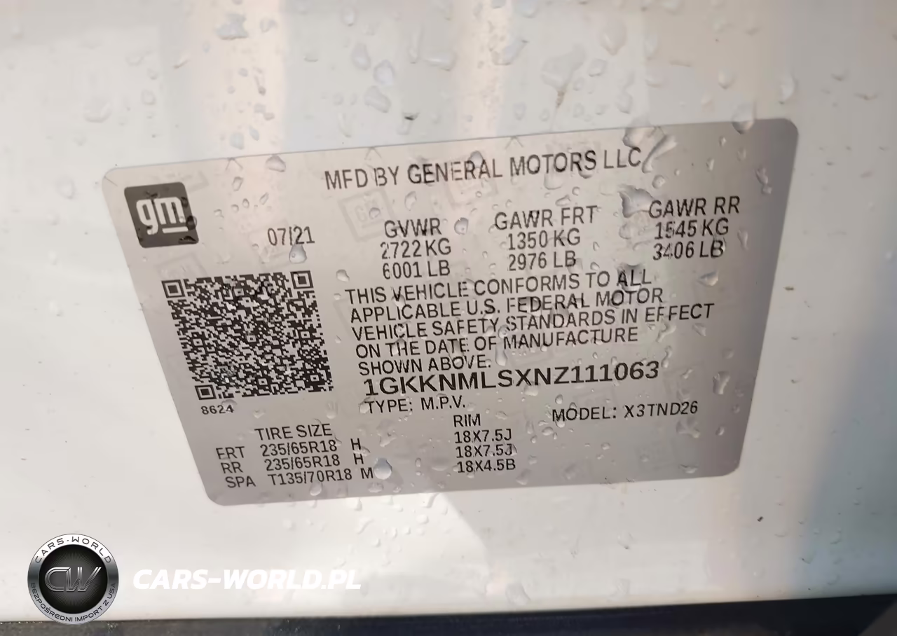 2022 GMC Acadia Slt VIN:1GKKNMLSXNZ111063 - 9