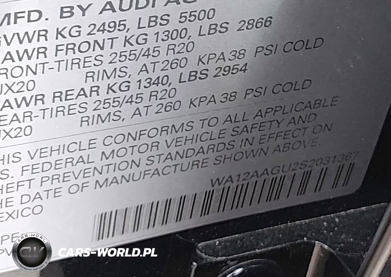 2025 Audi All-New Q5 Premium Plus Tfsi Quattro S Tronic VIN:WA12AAGU2S2031367 - 9