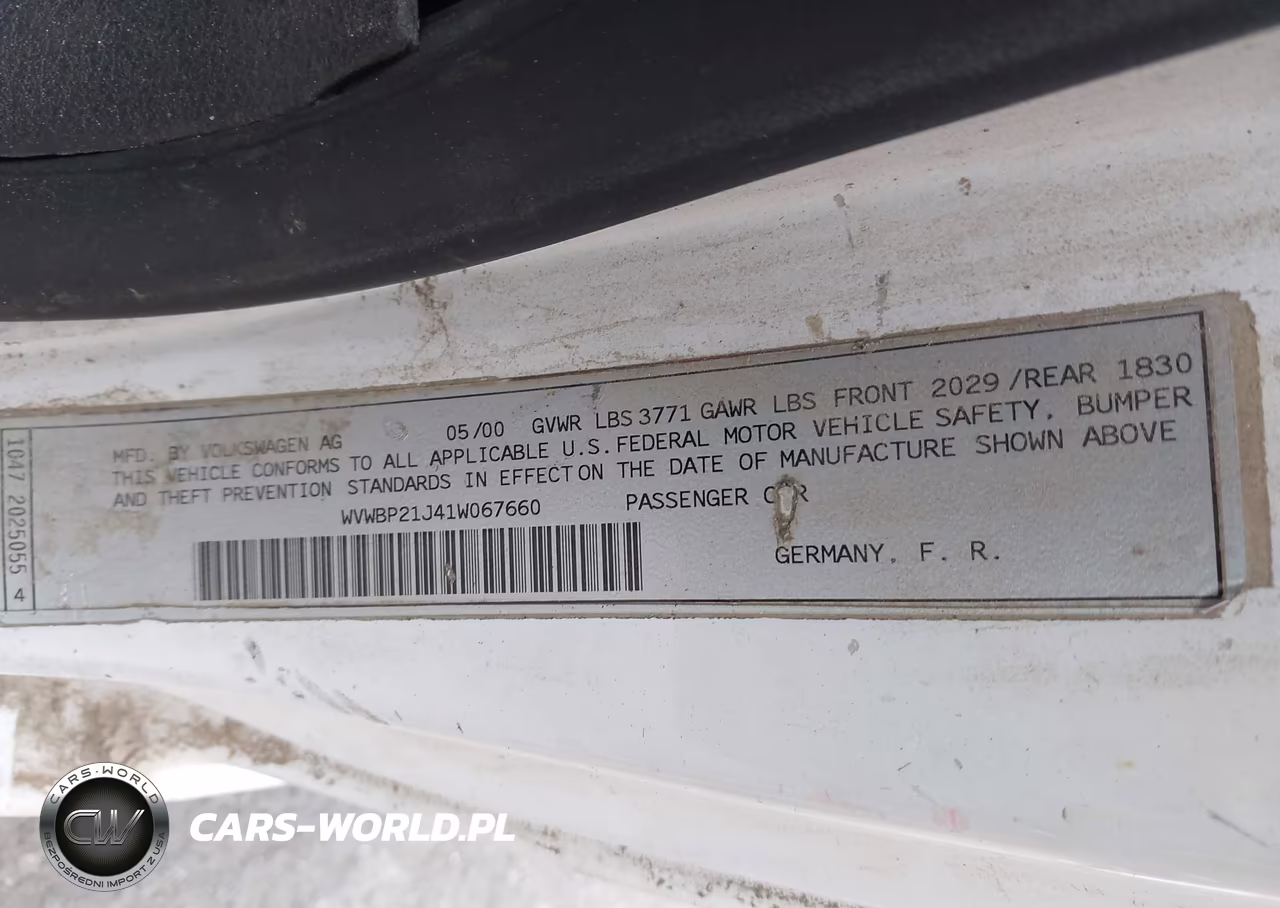 2001 Volkswagen Golf Gl Tdi VIN:WVWBP21J41W067660 - 9