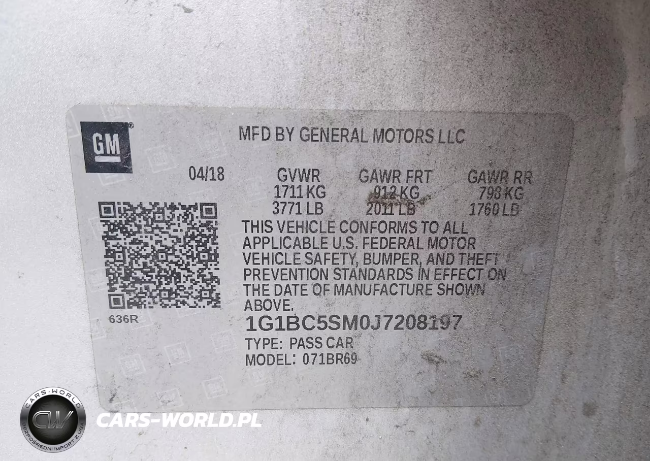 2018 Chevrolet Cruze Ls Auto VIN:1G1BC5SM0J7208197 - 9