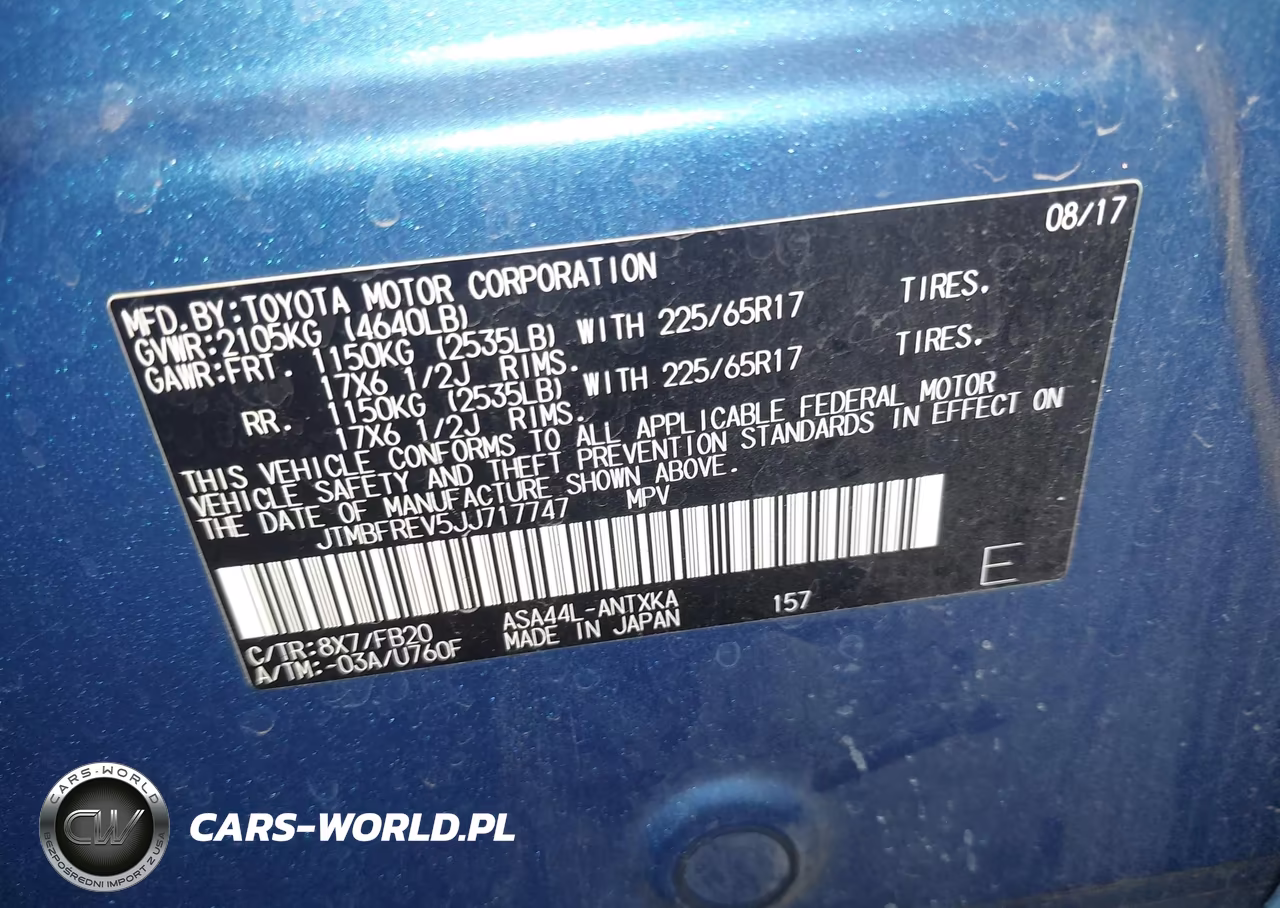 2018 Toyota Rav4 Le VIN:JTMBFREV5JJ717747 - 9