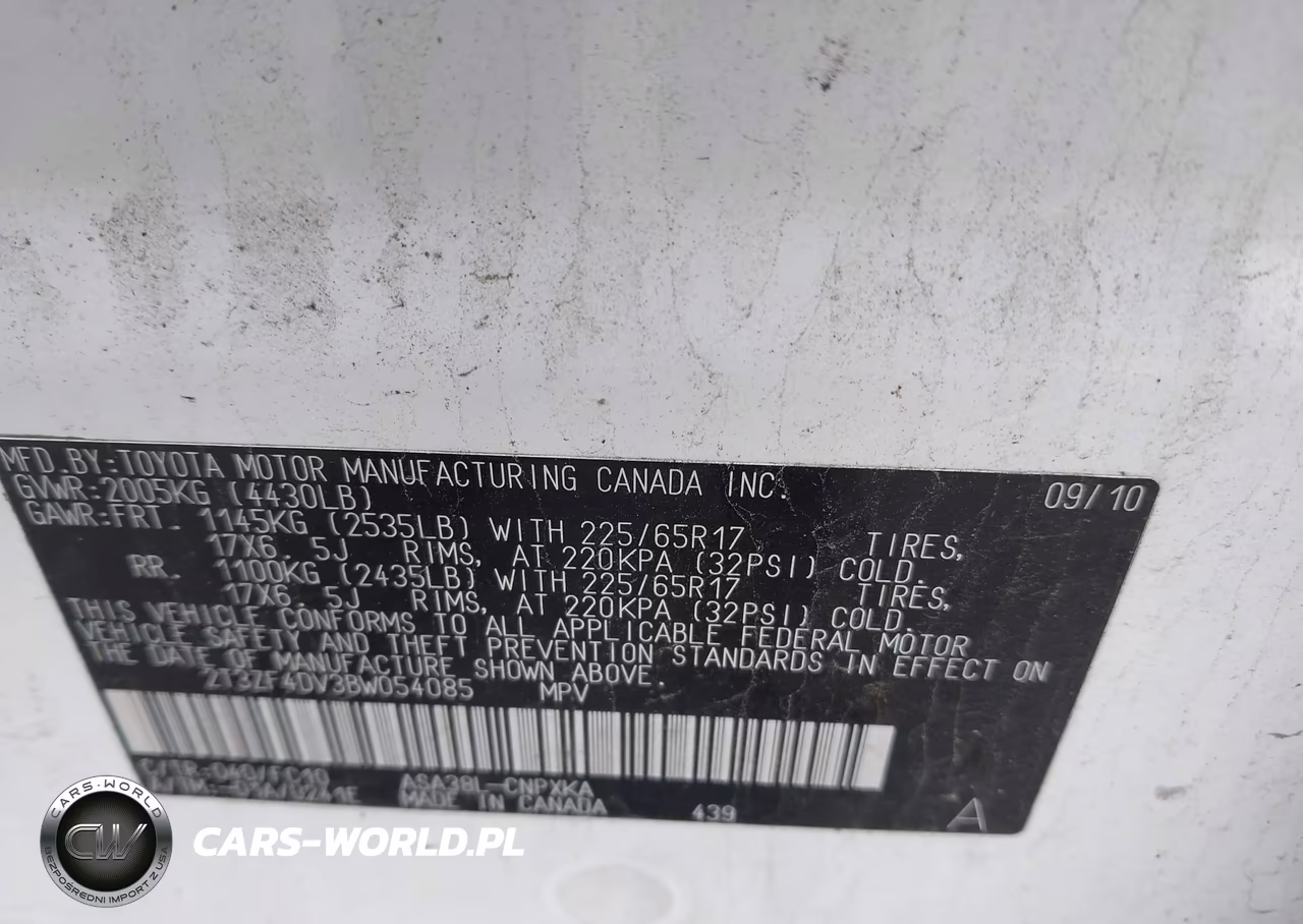 2011 Toyota Rav4 VIN:2T3ZF4DV3BW054085 - 9