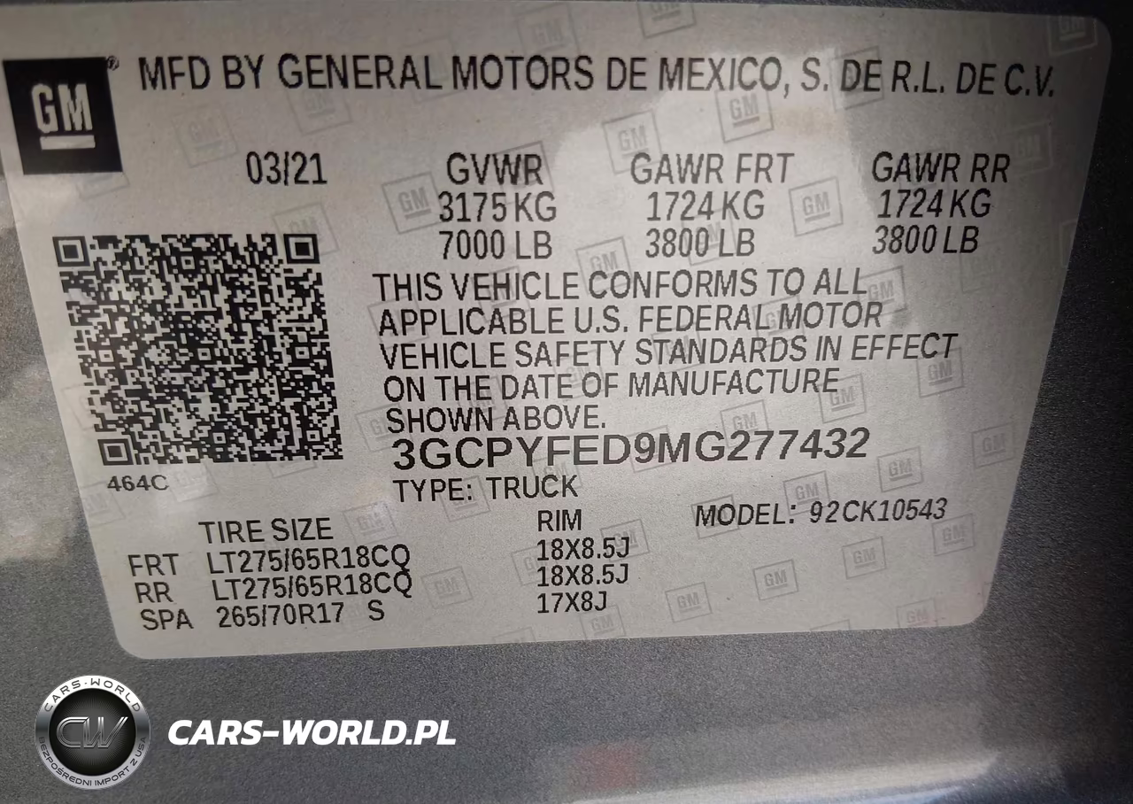 2021 Chevrolet Silverado 1500 VIN:3GCPYFED9MG277432 - 9