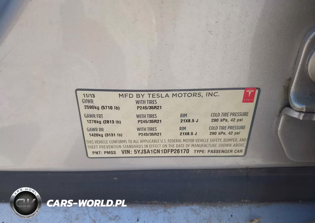2013 Tesla Model S VIN:5YJSA1CN1DFP26170 - 9