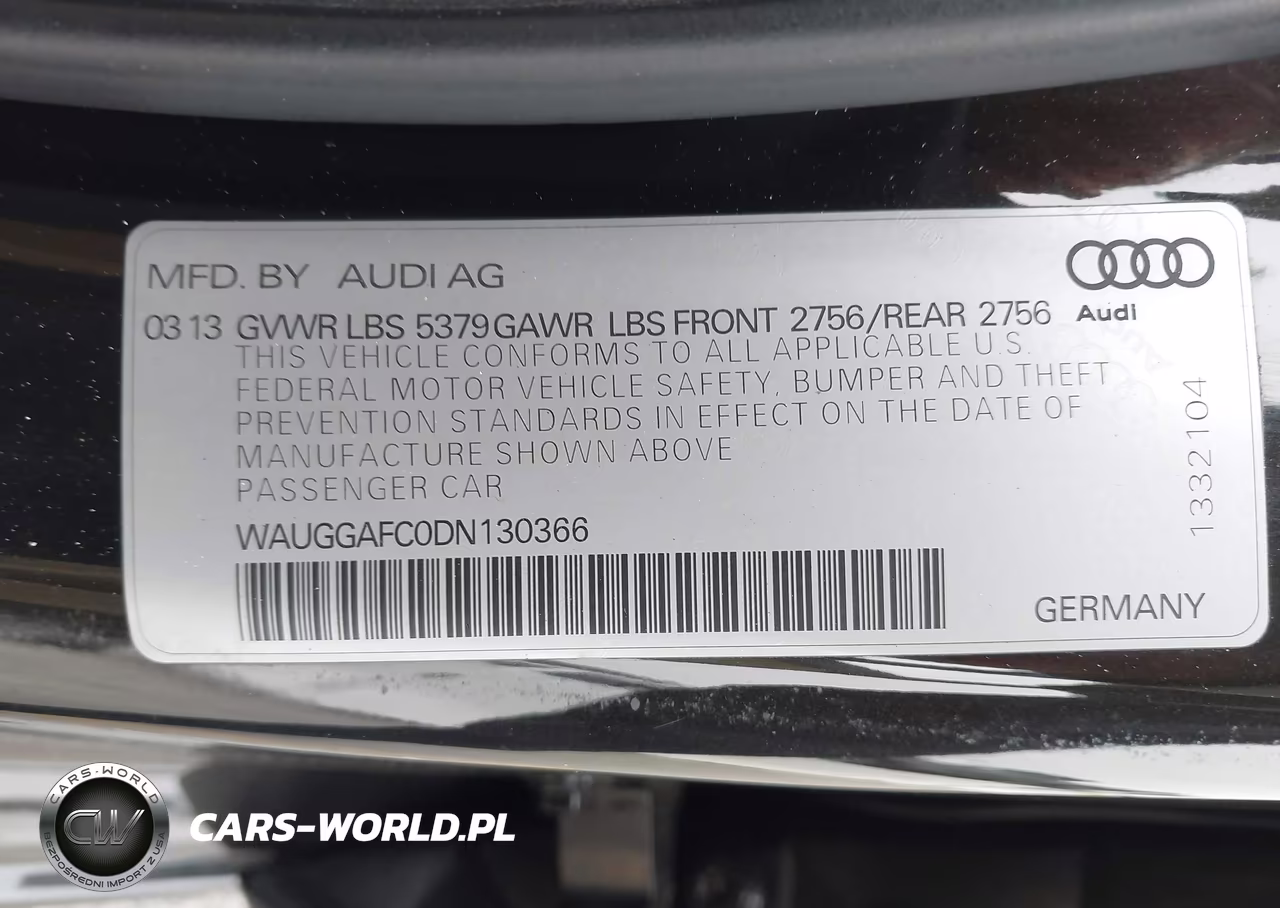 2013 Audi A6 3.0T Premium VIN:WAUGGAFC0DN130366 - 9