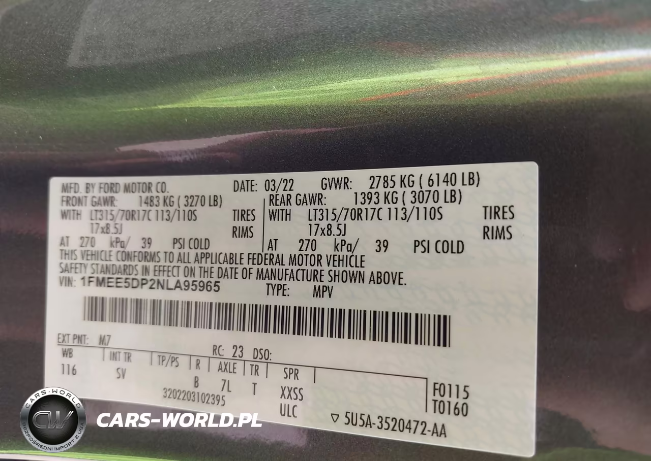 2022 Ford Bronco Black Diamond VIN:1FMEE5DP2NLA95965 - 9