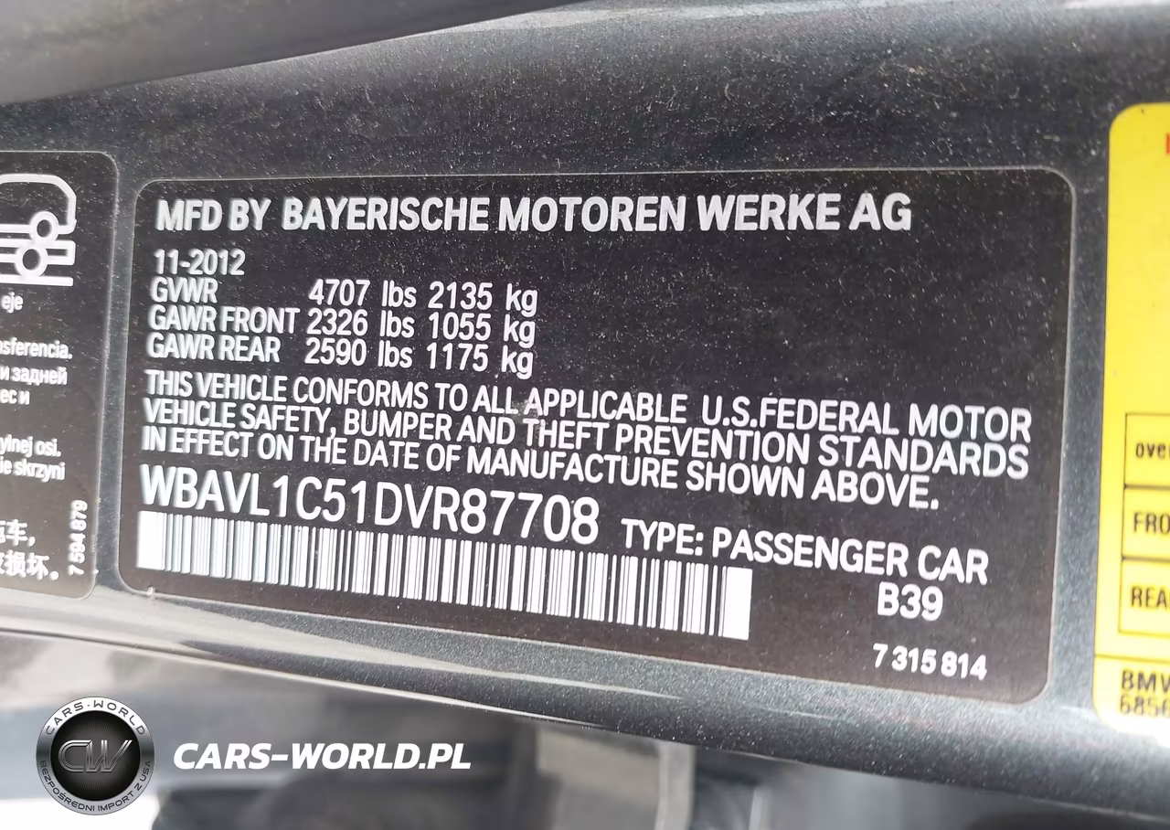 2013 BMW X1 xDrive28I VIN:WBAVL1C51DVR87708 - 9