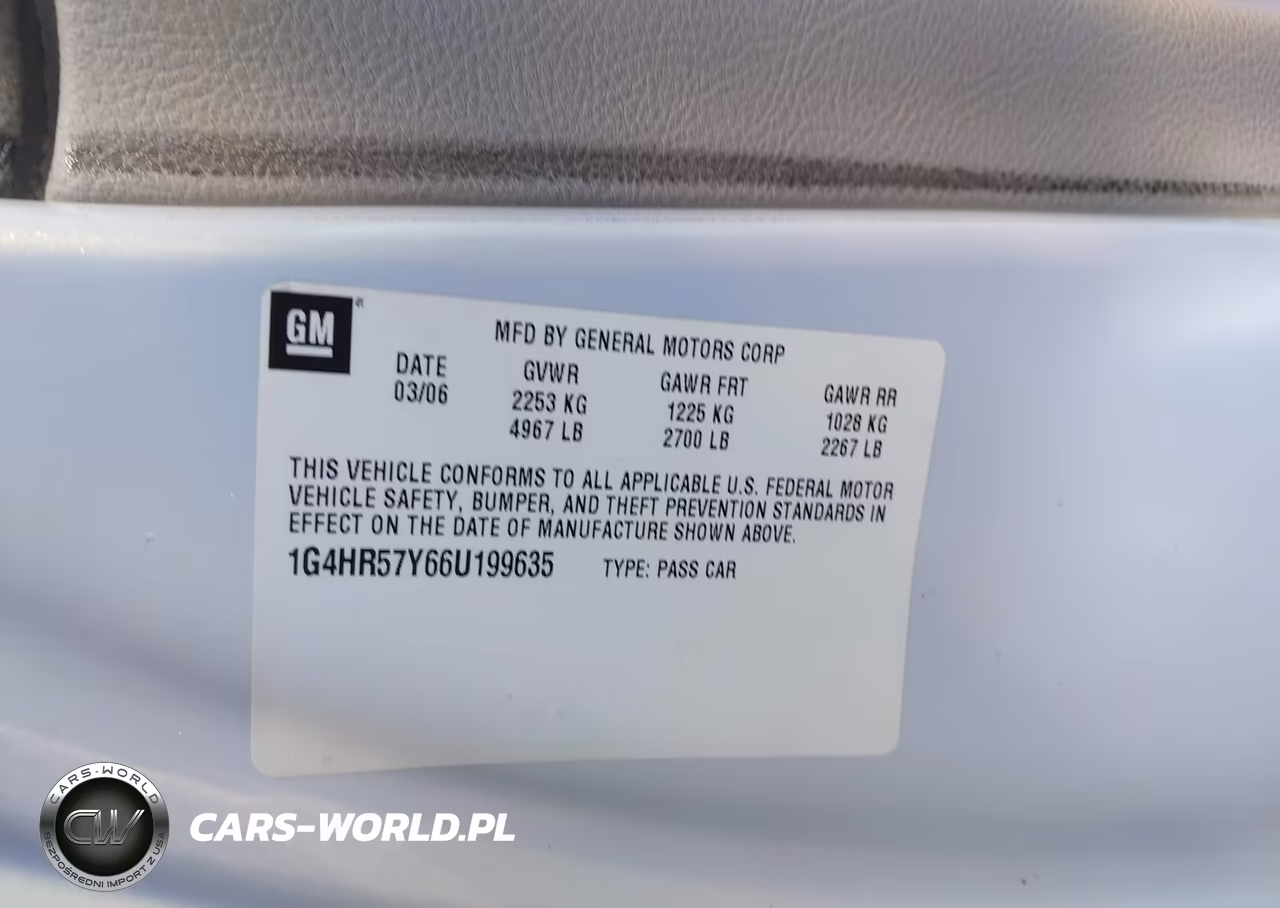 2006 Buick Lucerne Cxl VIN:1G4HR57Y66U199635 - 9