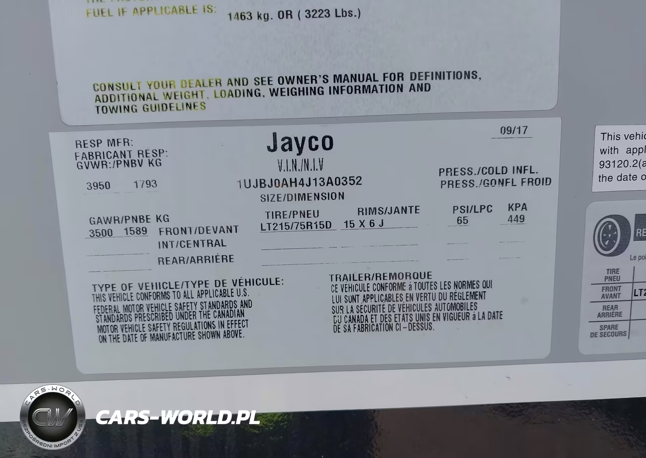 2018 Jayco Other VIN:1UJBJ0AH4J13A0352 - 9