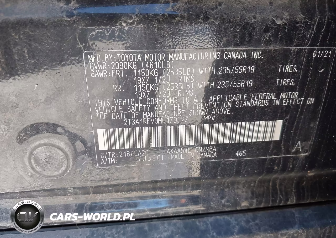 2021 Toyota Rav4 Xle Premium VIN:2T3A1RFV0MC179927 - 9
