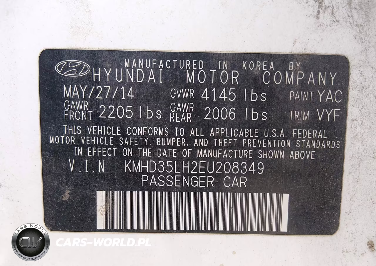 2014 Hyundai Elantra Gt VIN:KMHD35LH2EU208349 - 9